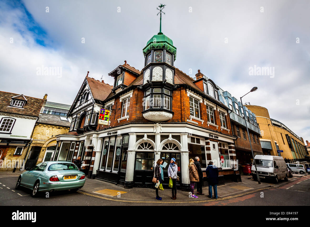 Corn Exchange with Wheeler St., at Cambridge Stock Photo Alamy