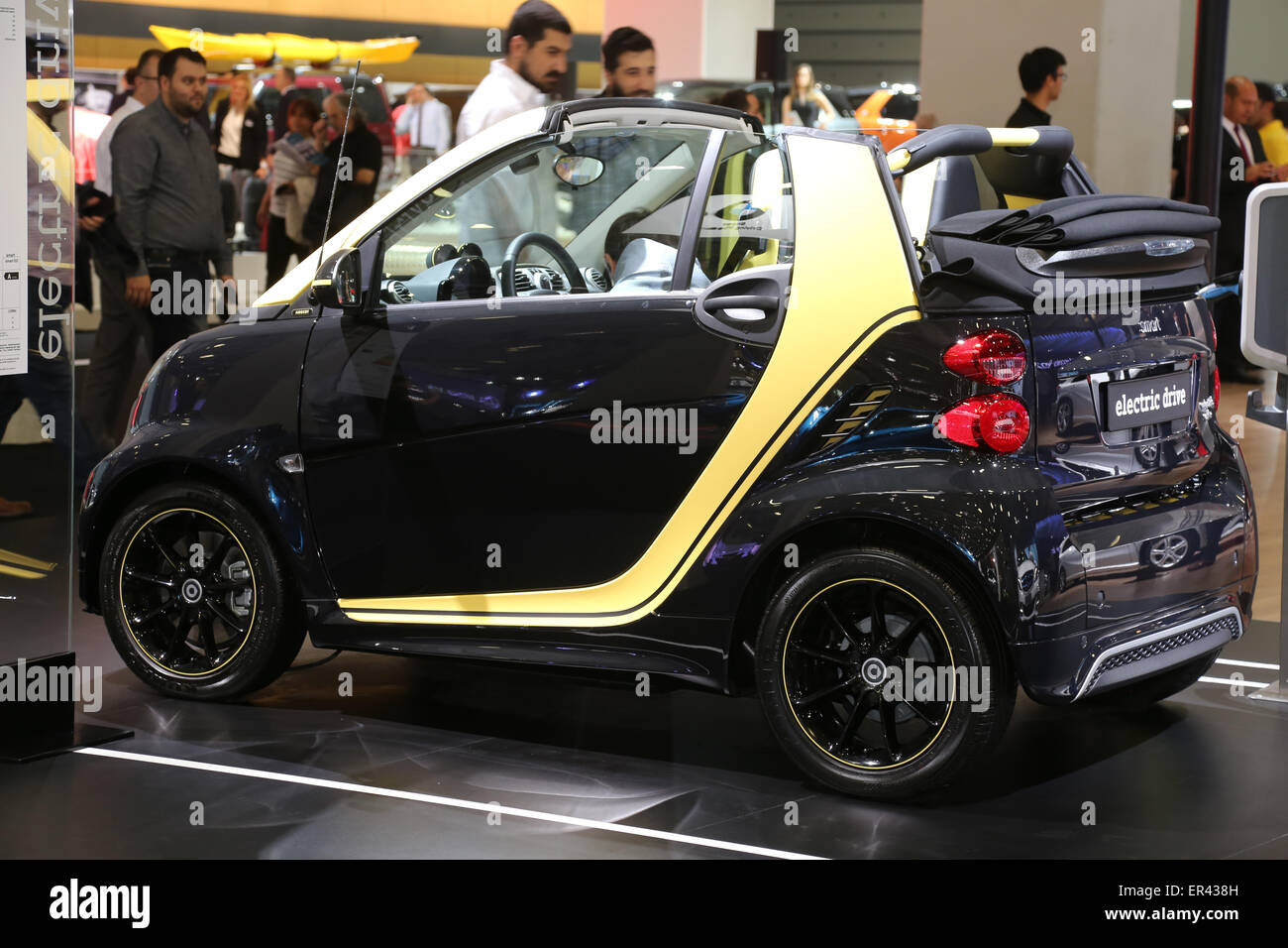 ISTANBUL, TURKEY MAY 21, 2015 Smart Drive Electric Car in Istanbul