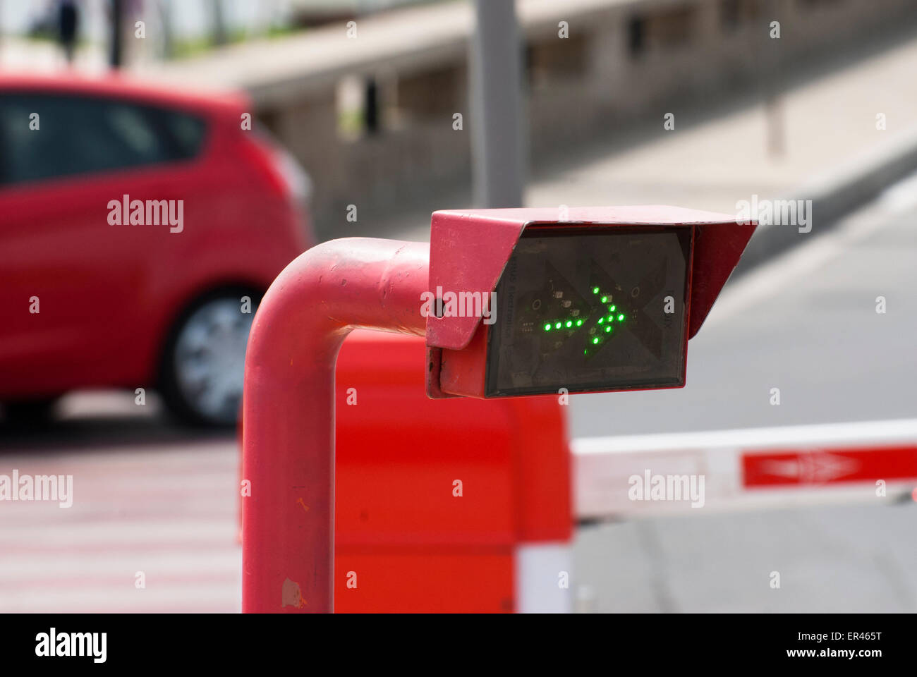 Barrier entrance exit car hi-res stock photography and images - Alamy