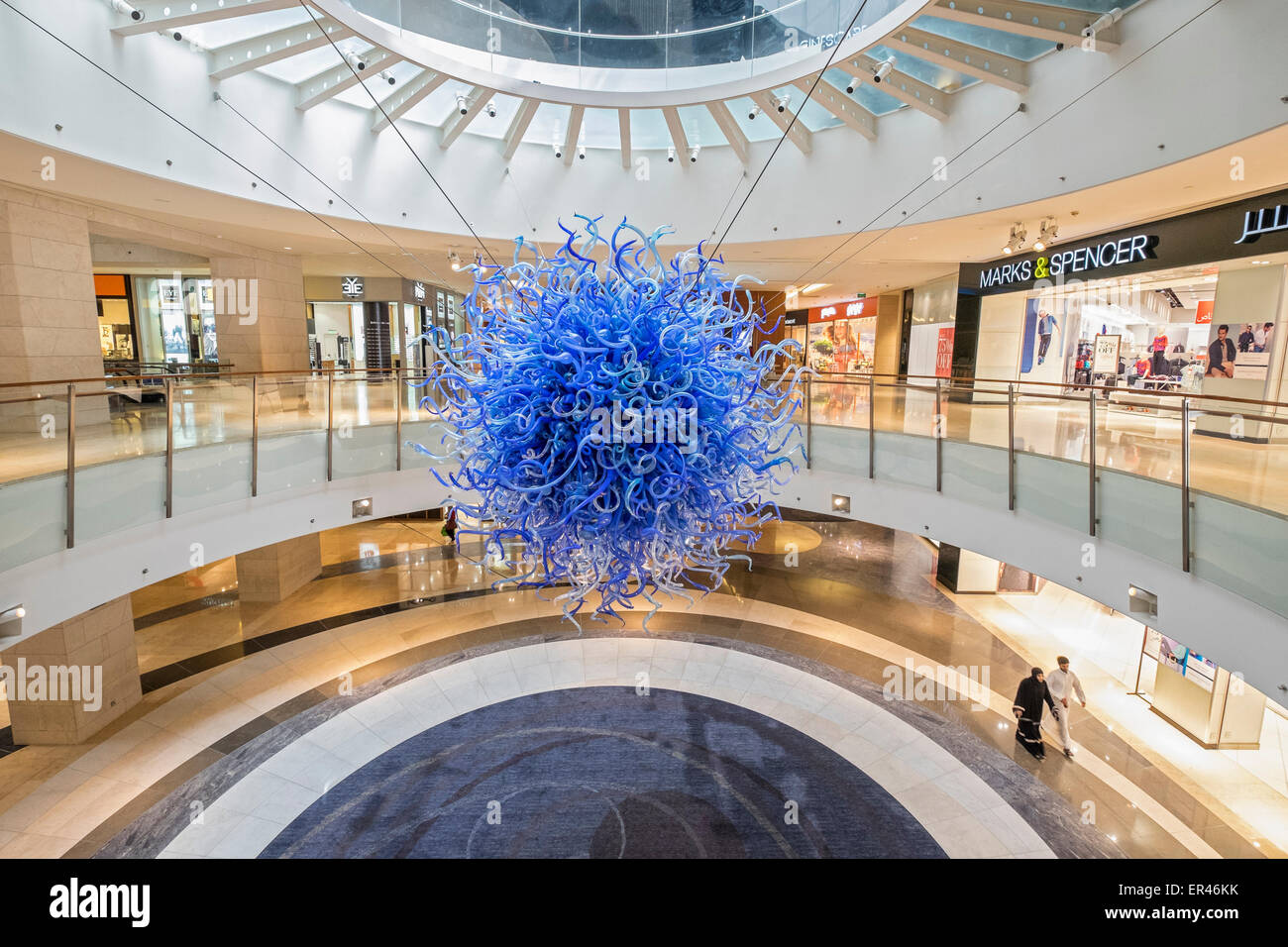 Interior of 360 shopping Mall in Kuwait City, Kuwait. Stock Photo