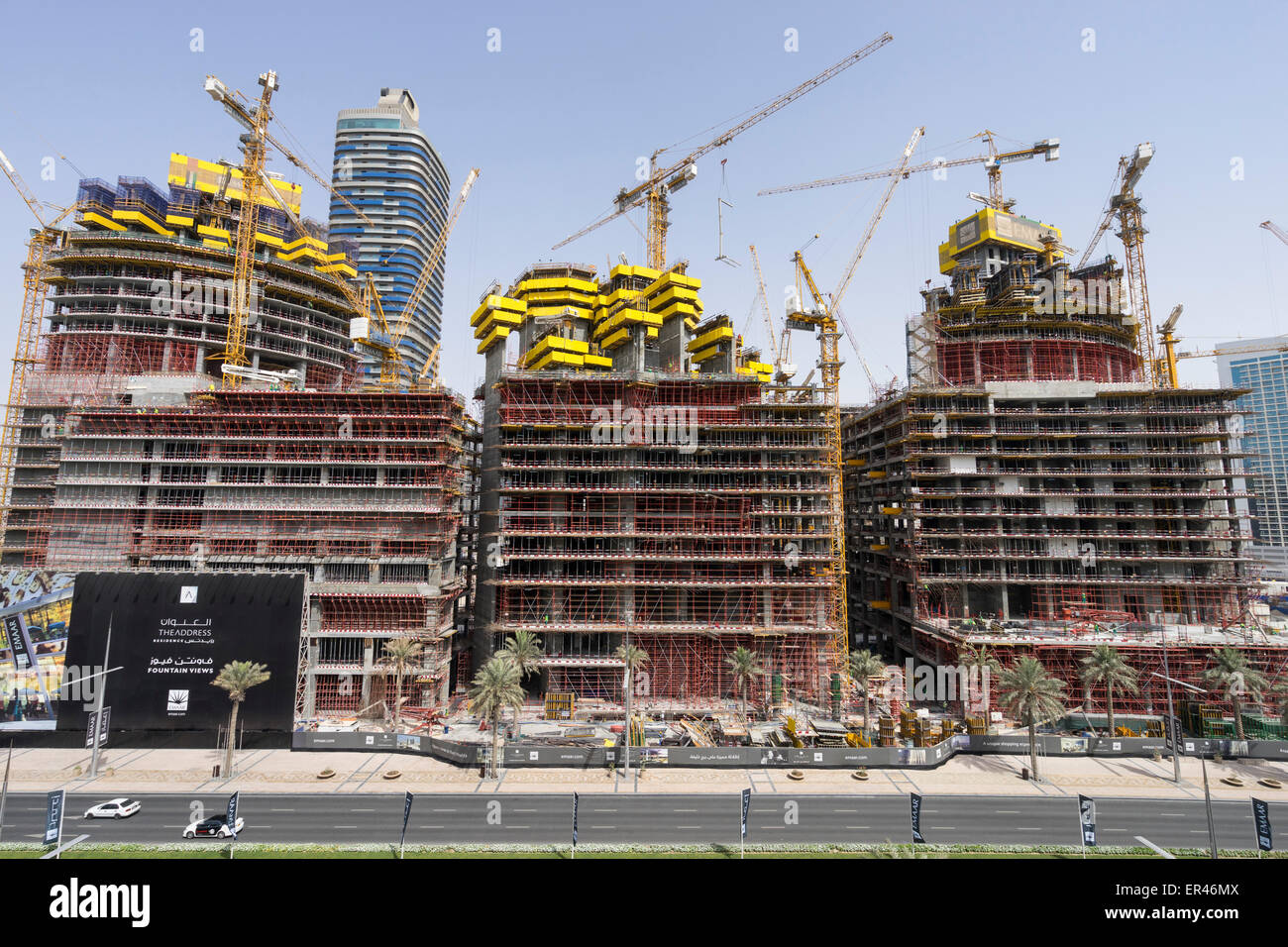 Three new luxury apartment towers under construction in Downtown