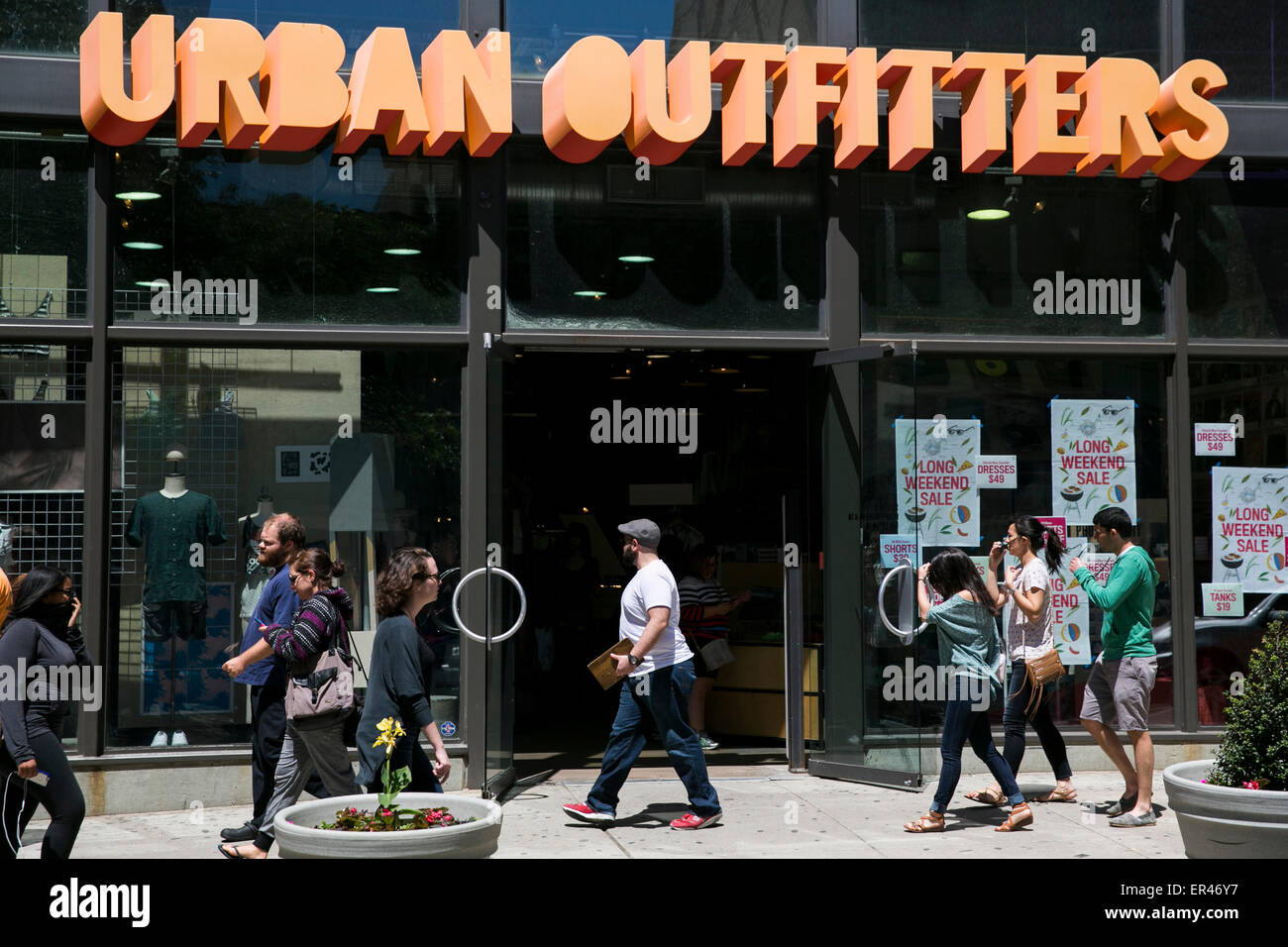 An Urban Outfitters retail store in downtown Philadelphia, Pennsylvania