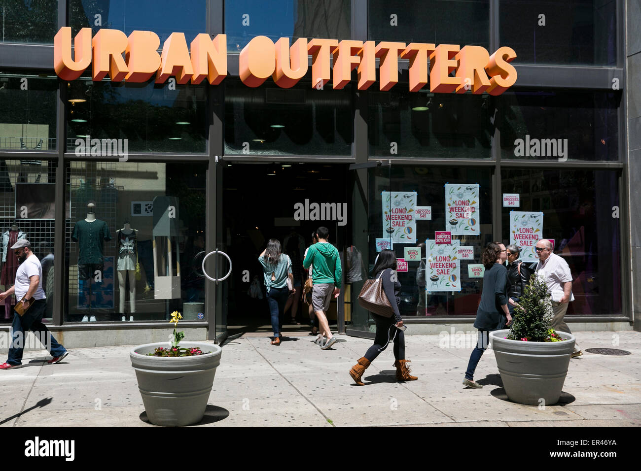 An Urban Outfitters retail store in downtown Philadelphia, Pennsylvania 