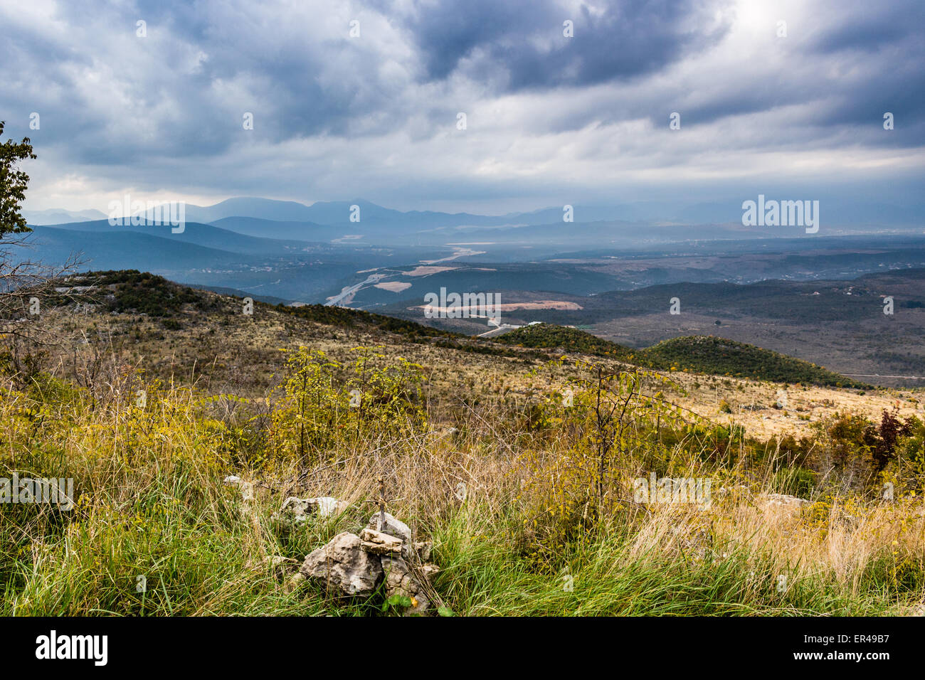 Views of the Krizevac Mountain in Medjugorje in Bosnia ed Erzegovina