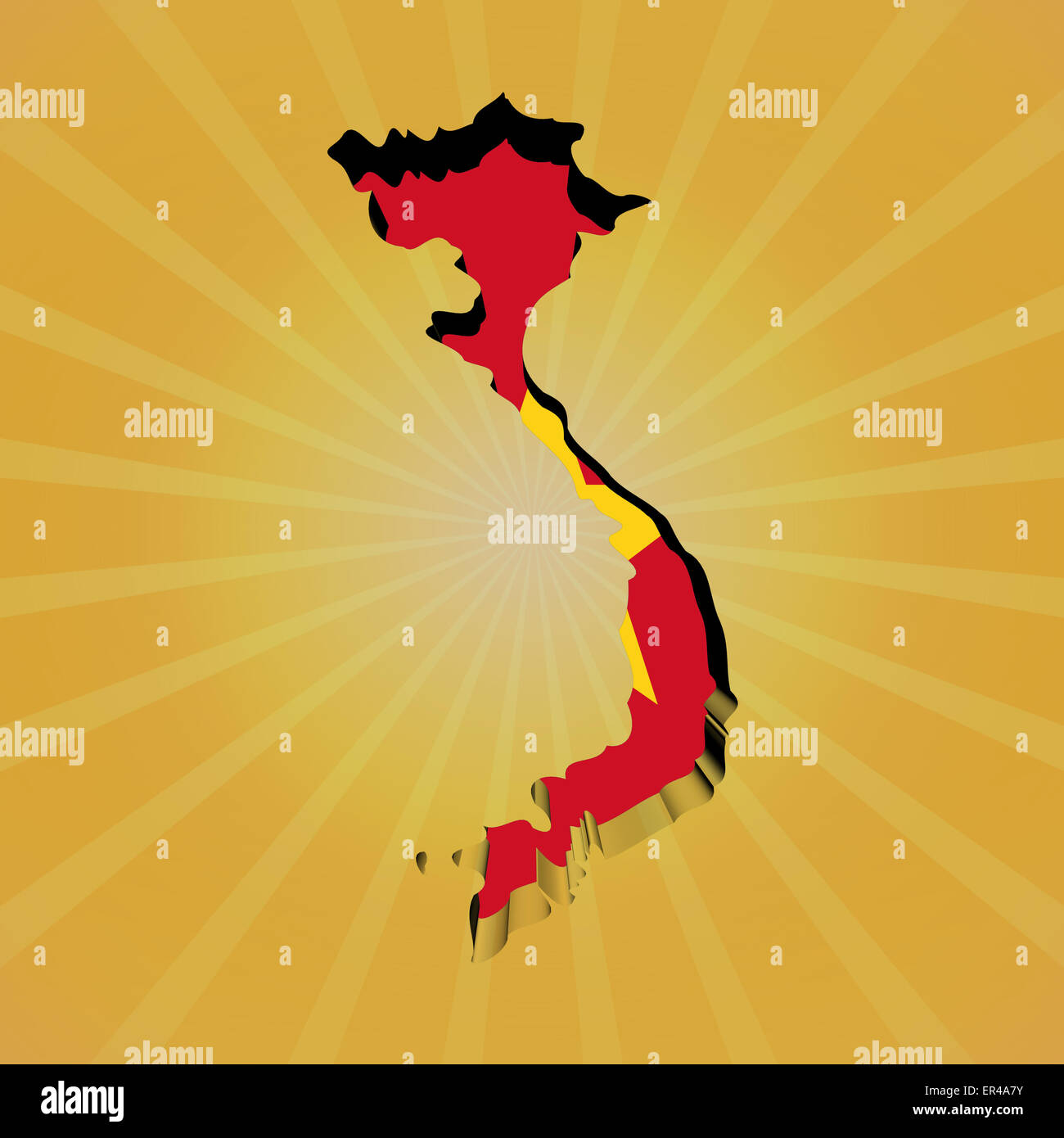 Map and flag of vietnam hi-res stock photography and images - Alamy