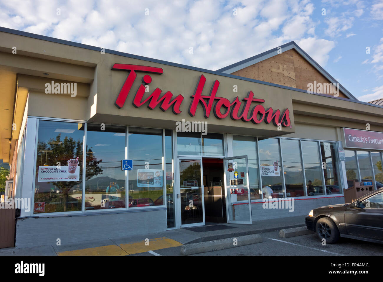 Tim Horton's restaurant in British Columbia, Canada. Stock Photo