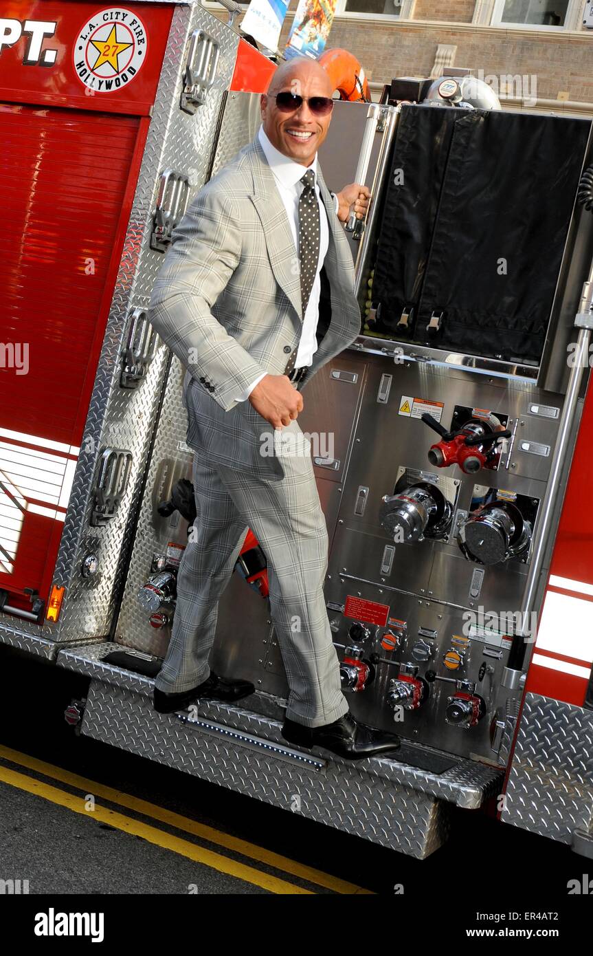 Los Angeles, California, USA. 26th May, 2015. Dwayne Johnson San Andreas Film Premiere 26/05/15 Hollywood/picture alliance Credit:  dpa picture alliance/Alamy Live News Stock Photo