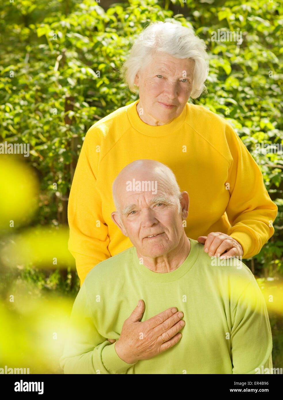 Happy senior couple in love outdoors Stock Photo - Alamy