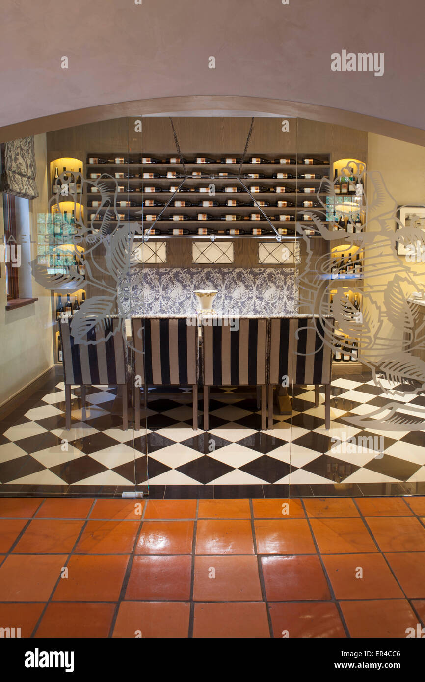 Cellar door tasting room at Voyager estate winery in Margaret River, Western Australia Stock