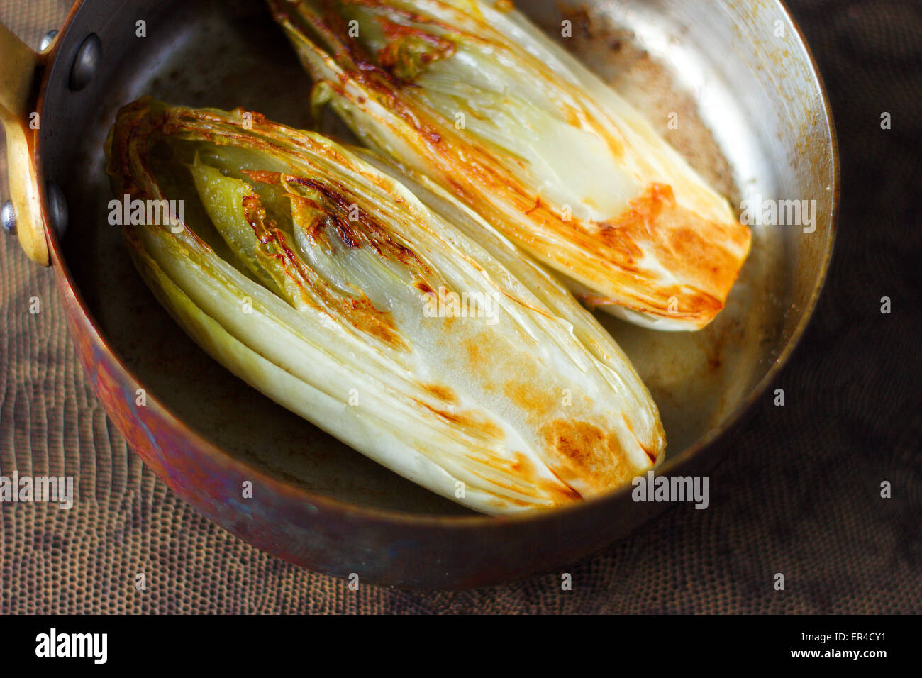 Roast chicory Stock Photo