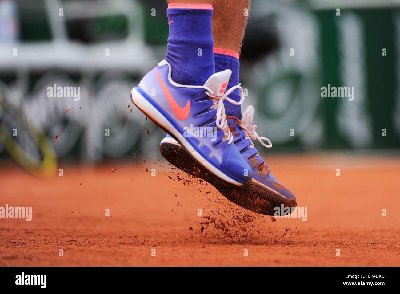 Illustration Chaussure/Nike - 25.05.2015 - Jour 2 - Roland Garros 2015.Photo  : Nolwenn Le Gouic/Icon Sport Stock Photo - Alamy