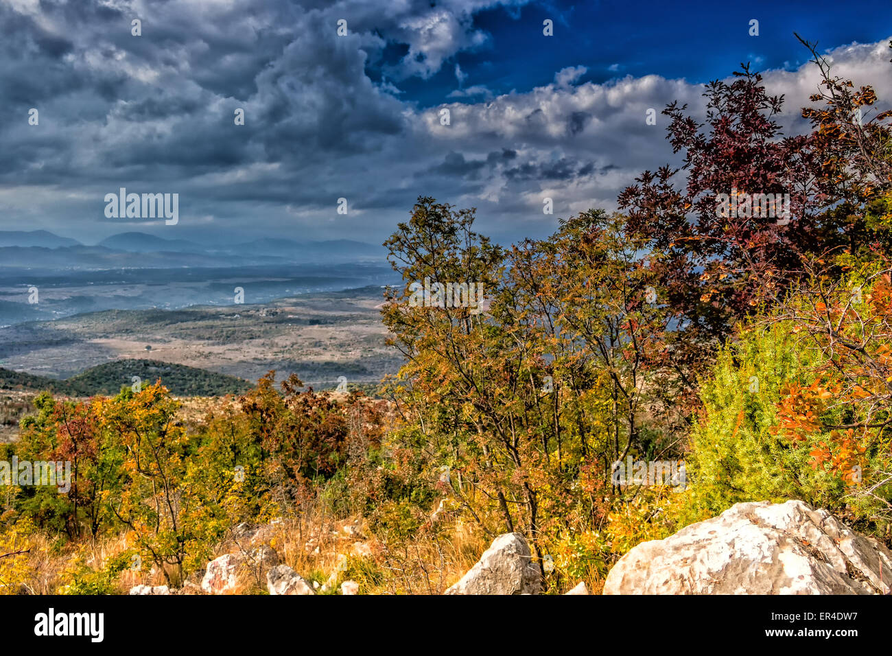 Views of the Krizevac Mountain in Medjugorje in Bosnia ed Erzegovina
