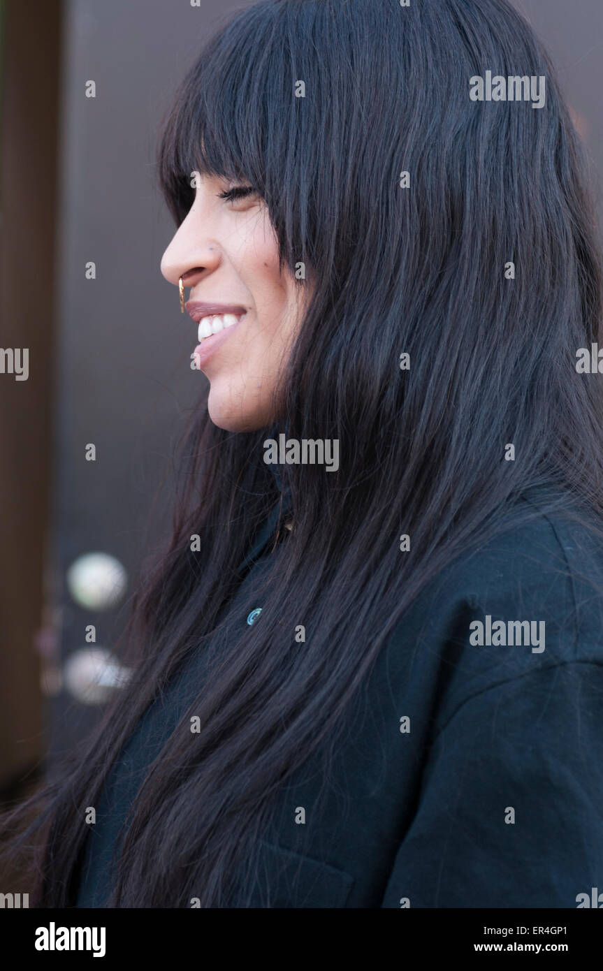 Stockholm, Sweden, 24 th May, 2015. Singer and artist  Loreen at Childhood Day at Grona Lund. © Barbro Bergfeldt/Alamy Live News Stock Photo