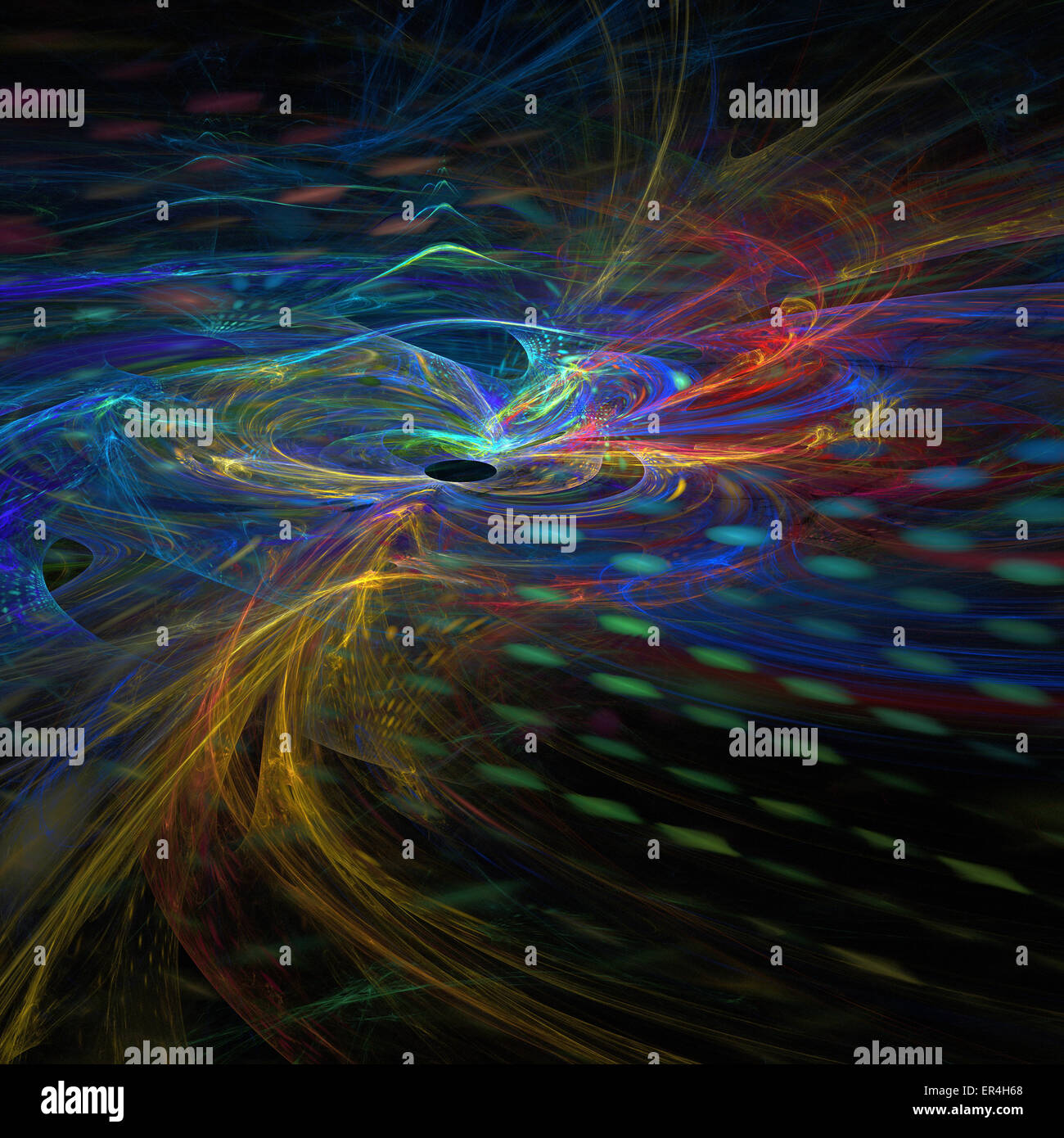 Abstract shapes made of fractal textures Stock Photo - Alamy