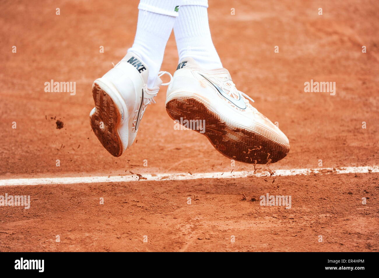 illustration chaussures - 25.05.2015 - Jour 2 - Roland Garros 2015.Photo : Nolwenn Le Gouic/Icon Sport Stock Photo