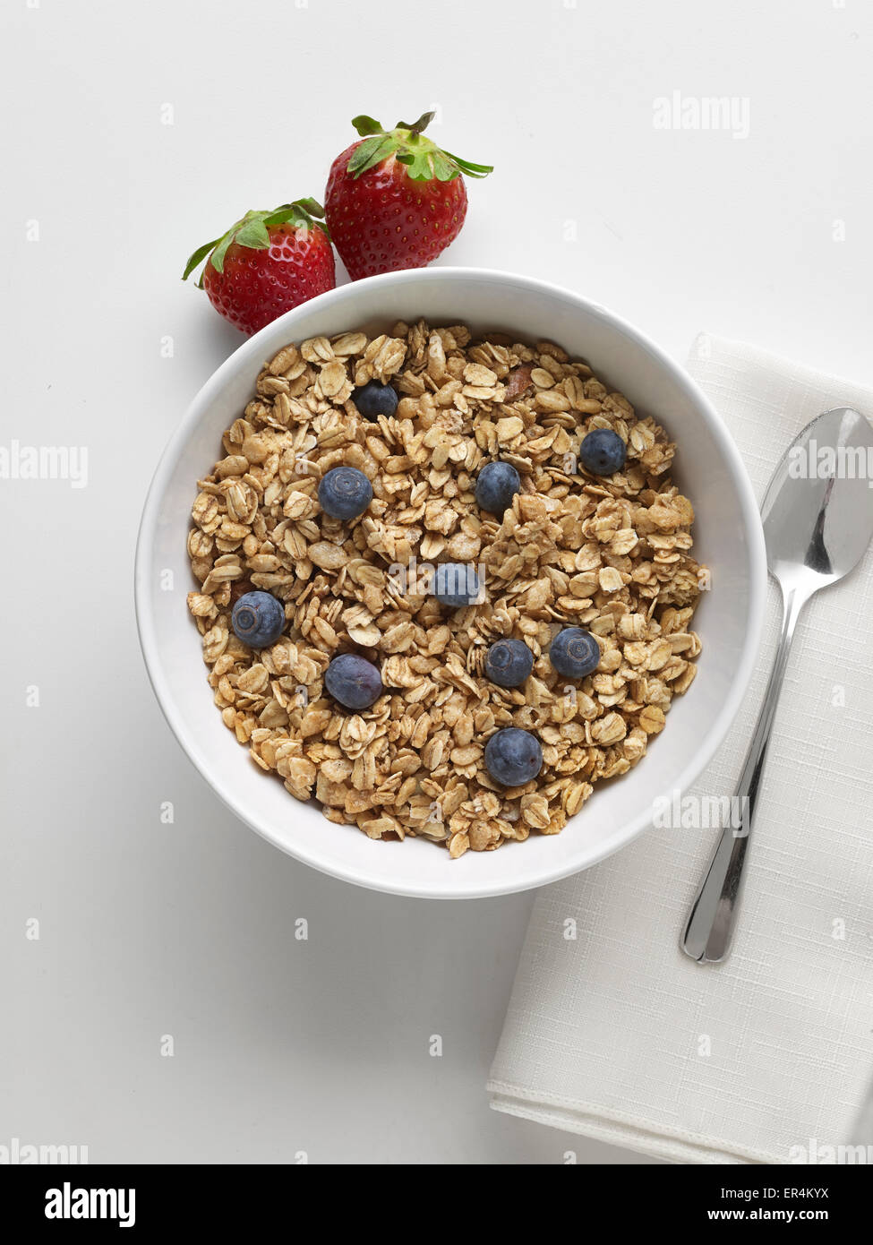 Bowl Of Granola Cereal Stock Photo Alamy