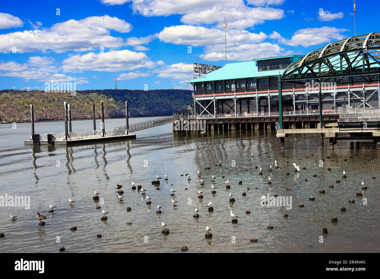 Downtown waterfront district Yonkers New York Stock Photo