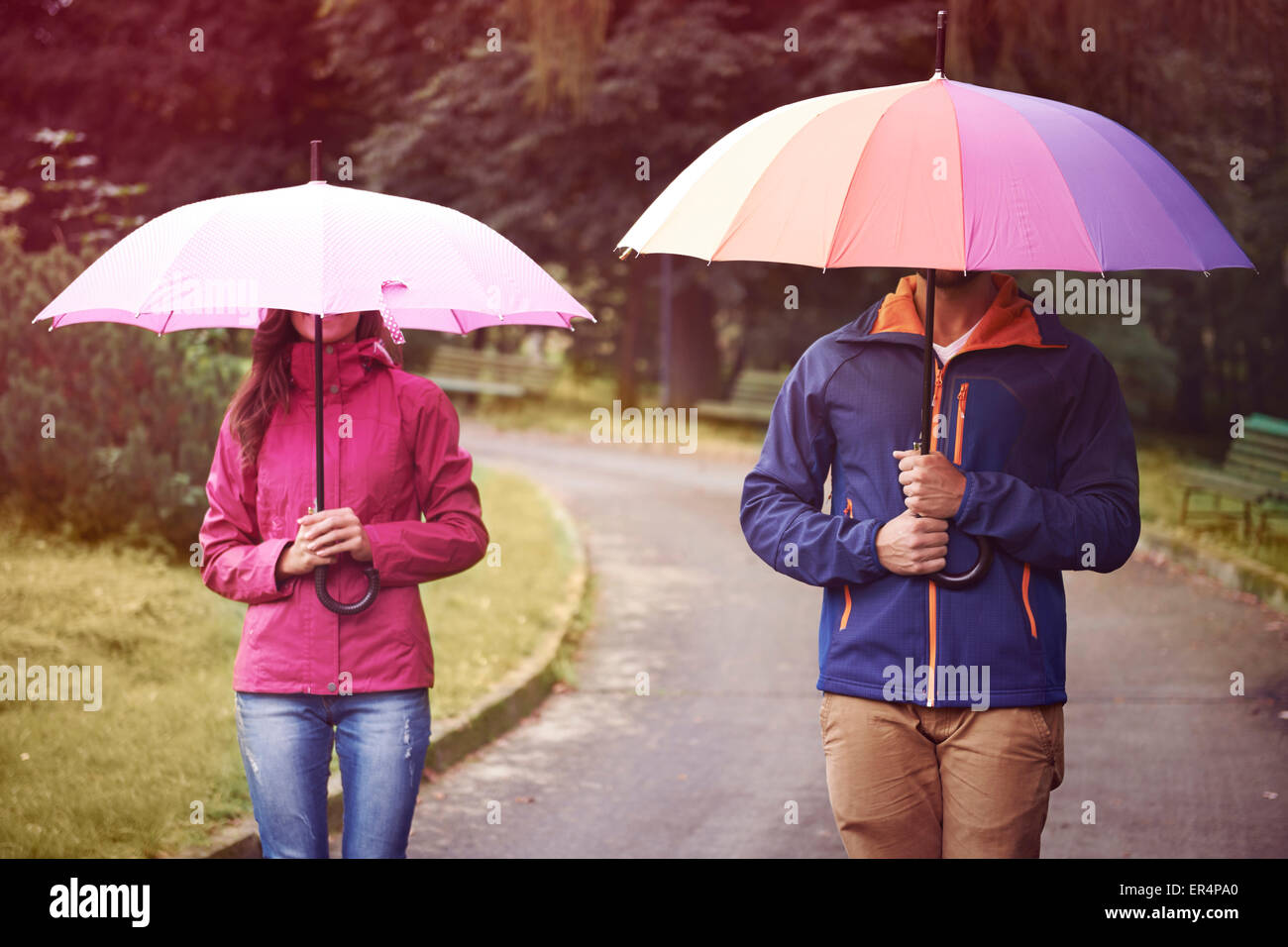 Rainy day is coming soon. Debica, Poland Stock Photo