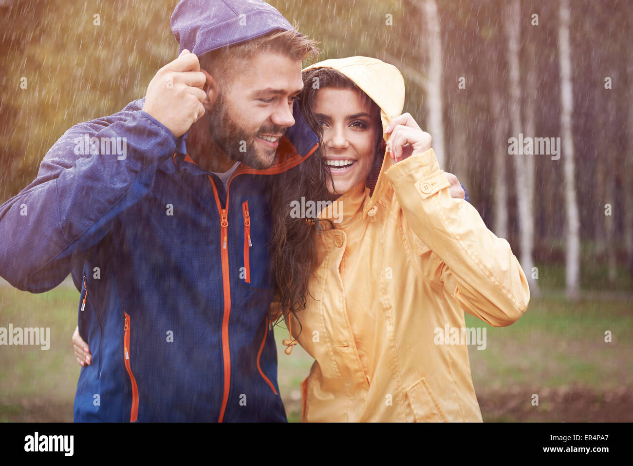Rainy autumn came so fast. Debica, Poland Stock Photo