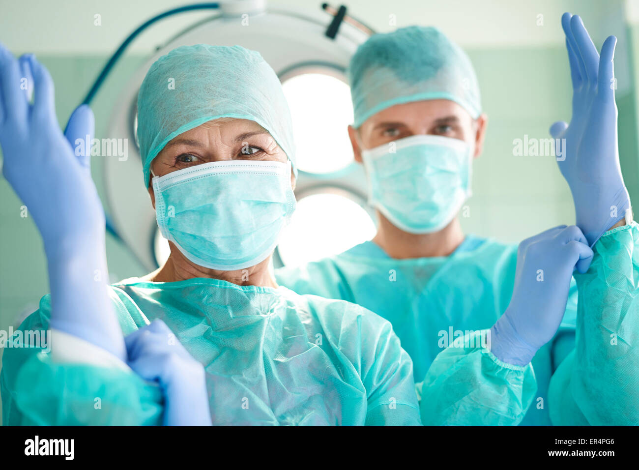 We are ready for surgical operation. Debica, Poland Stock Photo