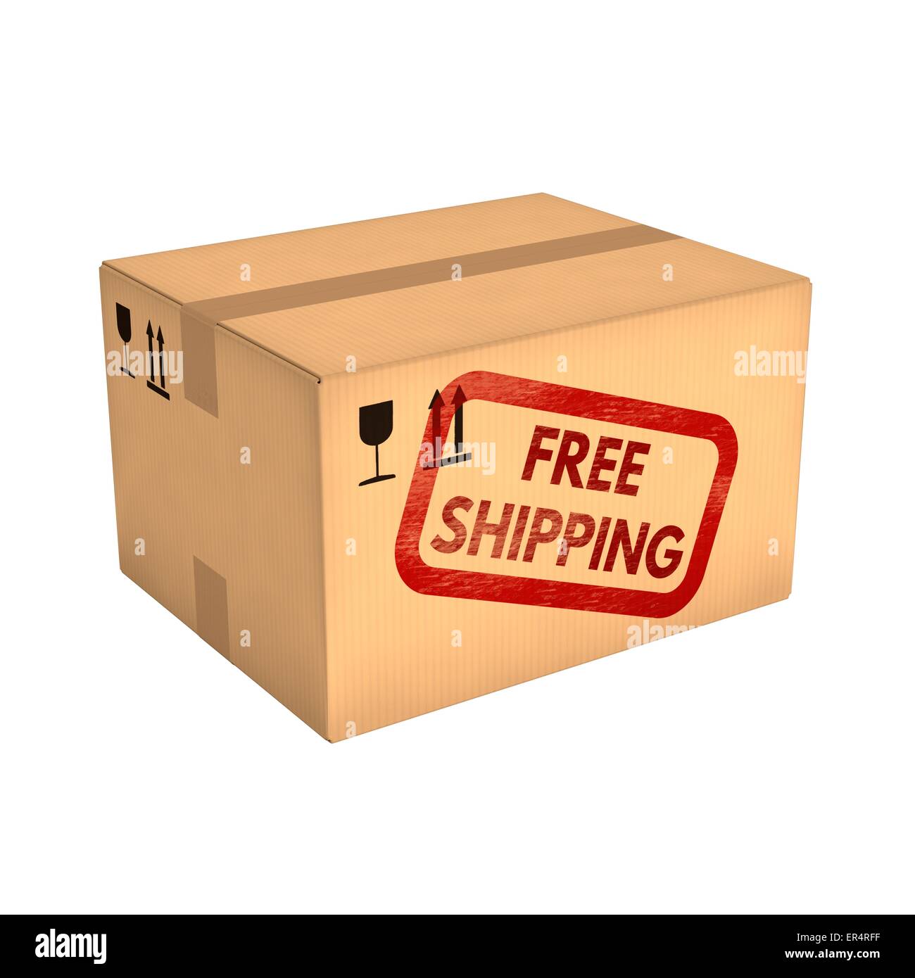 Free shipping box Stock Photo Alamy