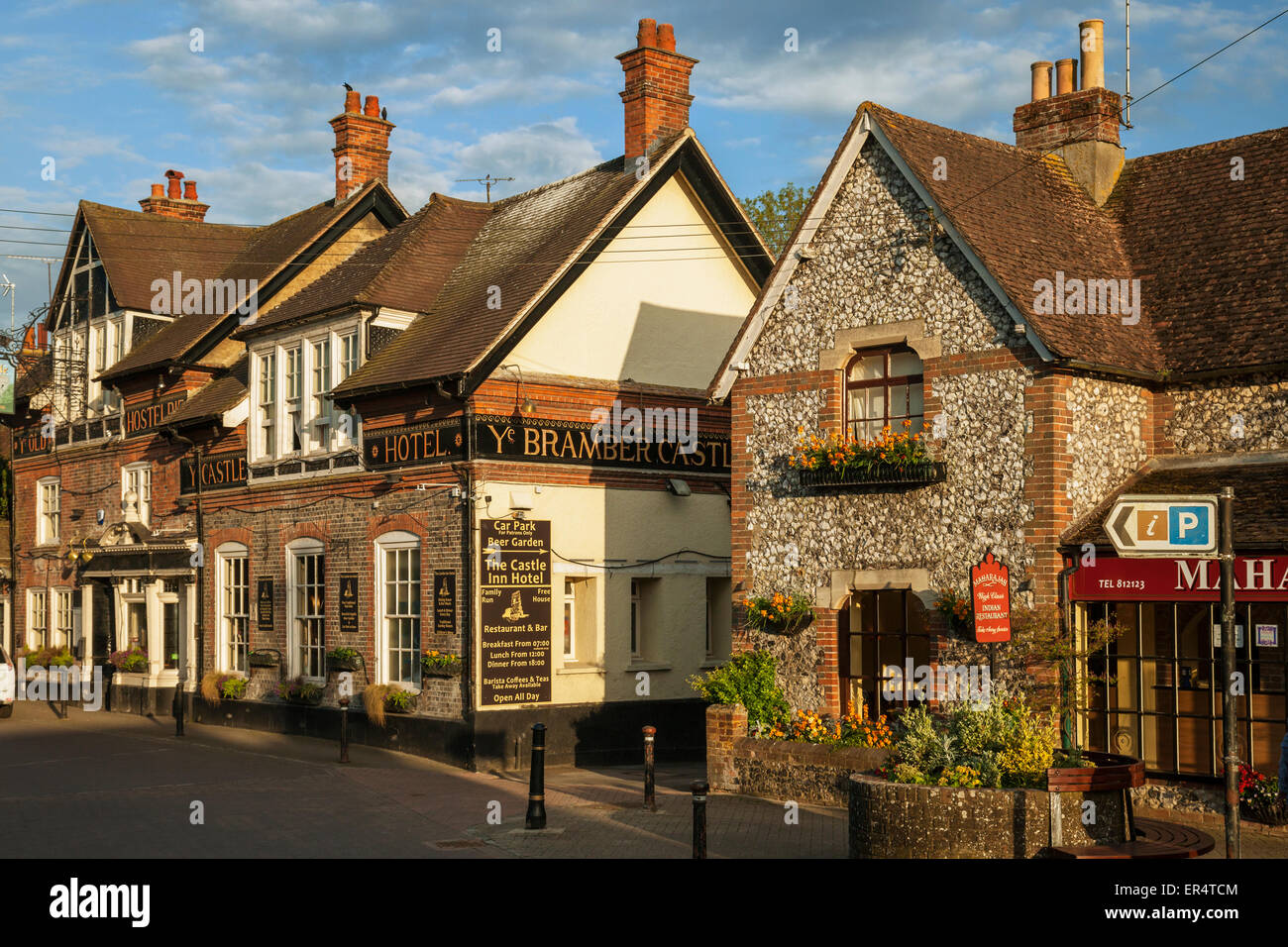 Spring afternoon in Bramber near Steyning, East Sussex, England Stock