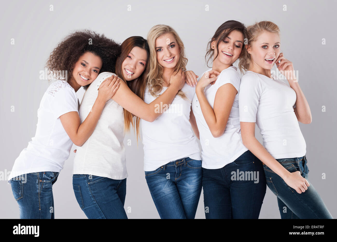 Friendship is a very important relationship for everyone. Debica, Poland Stock Photo