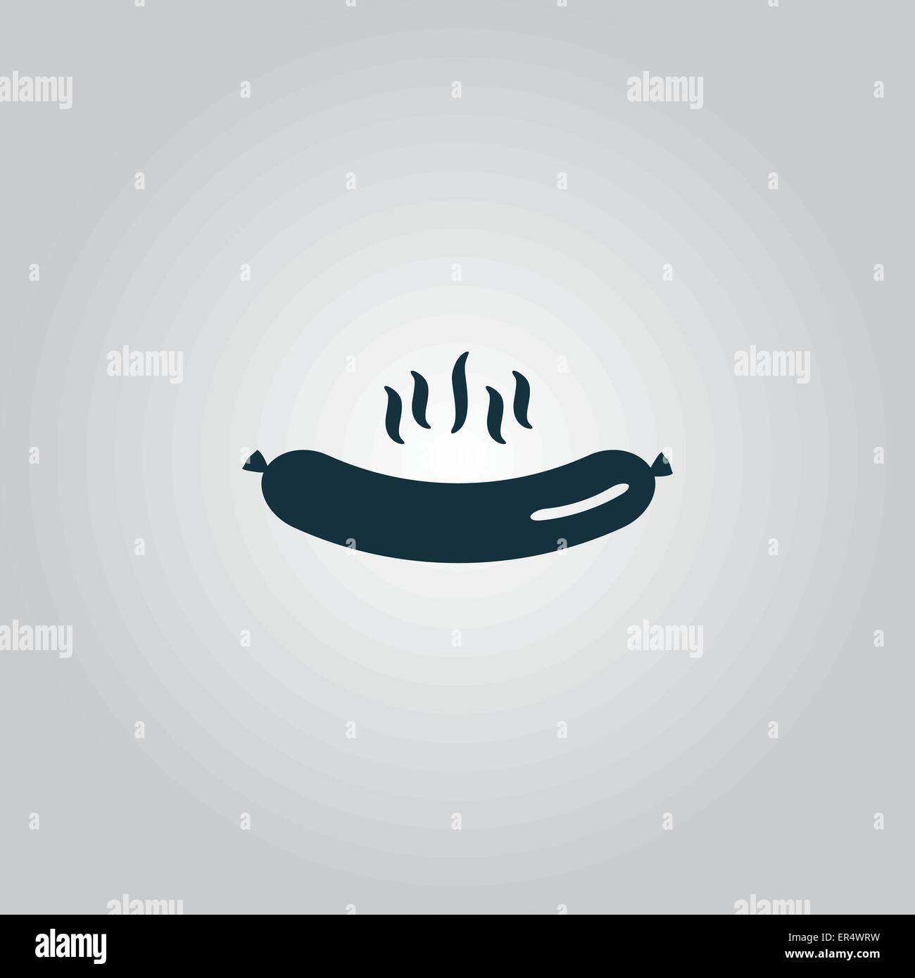 Grilled Sausage icon Stock Vector