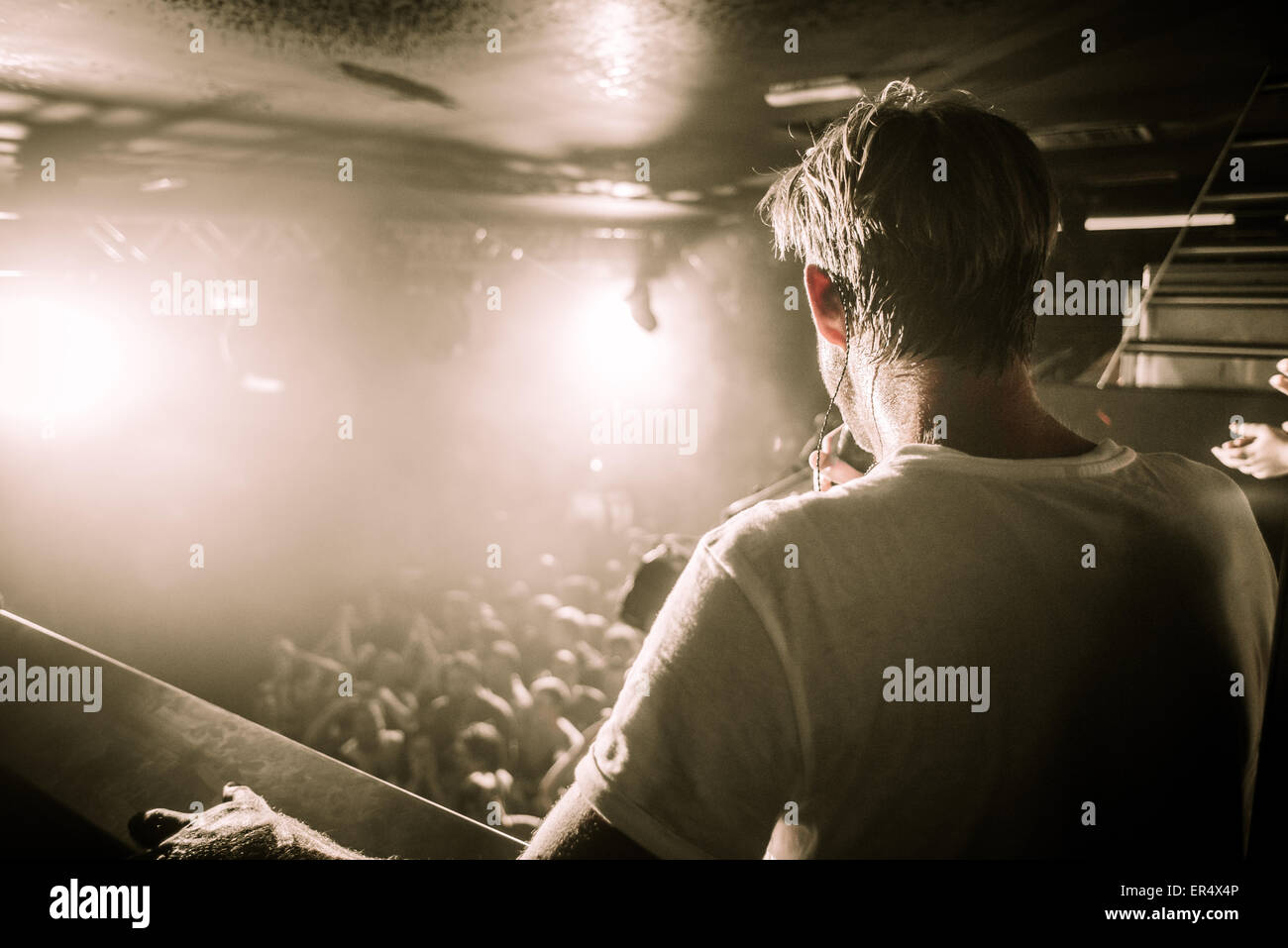 Switchfoot playing the Liquid Rooms Edinburgh 2015 Jon foreman crowd Stock Photo