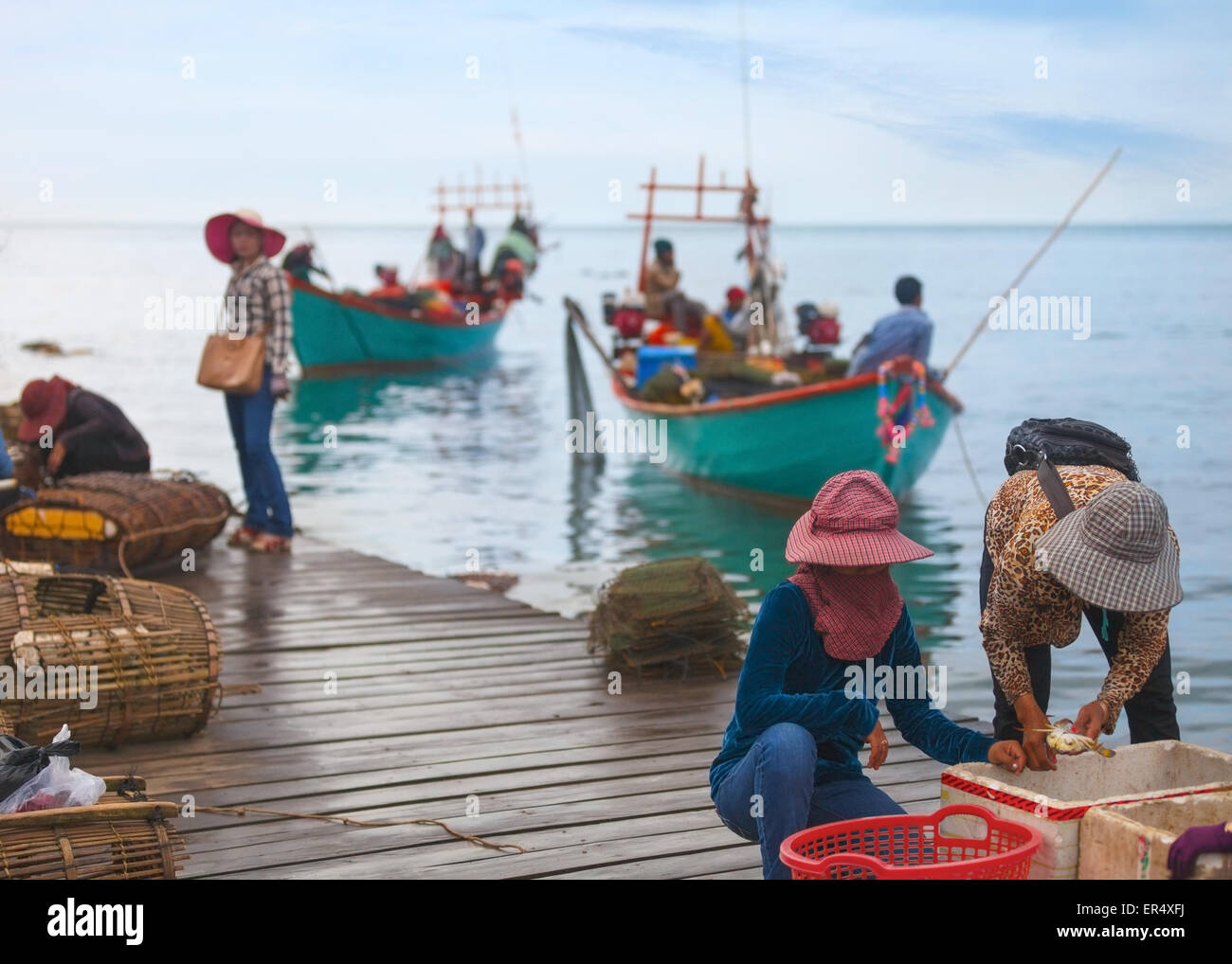 Traditional asian fishing Stock Photo Alamy