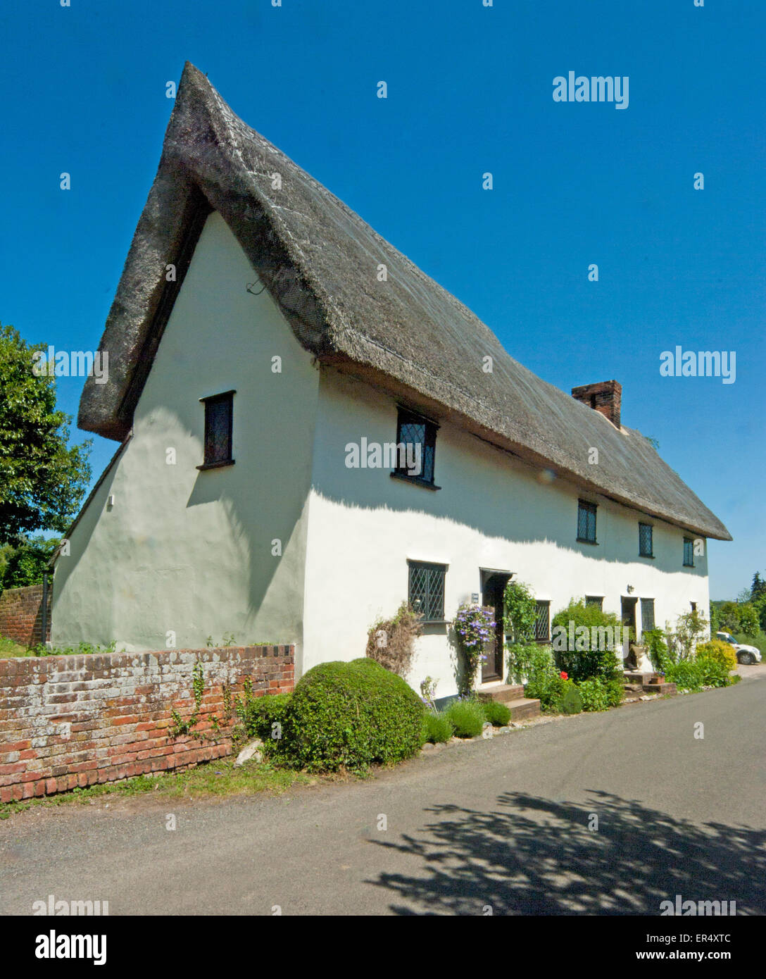 Albury, Thatched Cottage, Hertfordshire Stock Photo Alamy