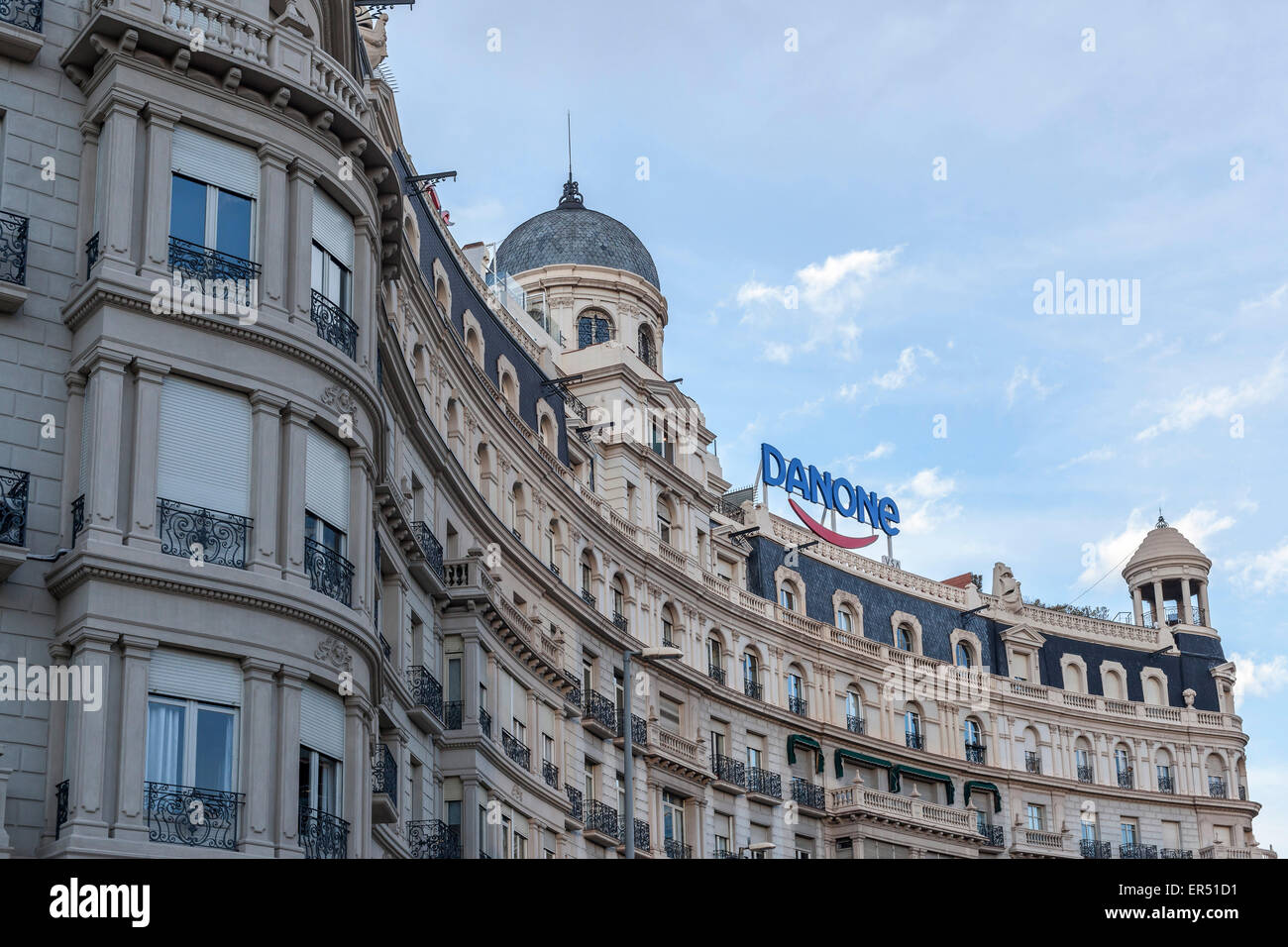 Barcelona.Facade buildings in Plaça Francesc Macia Stock Photo Alamy