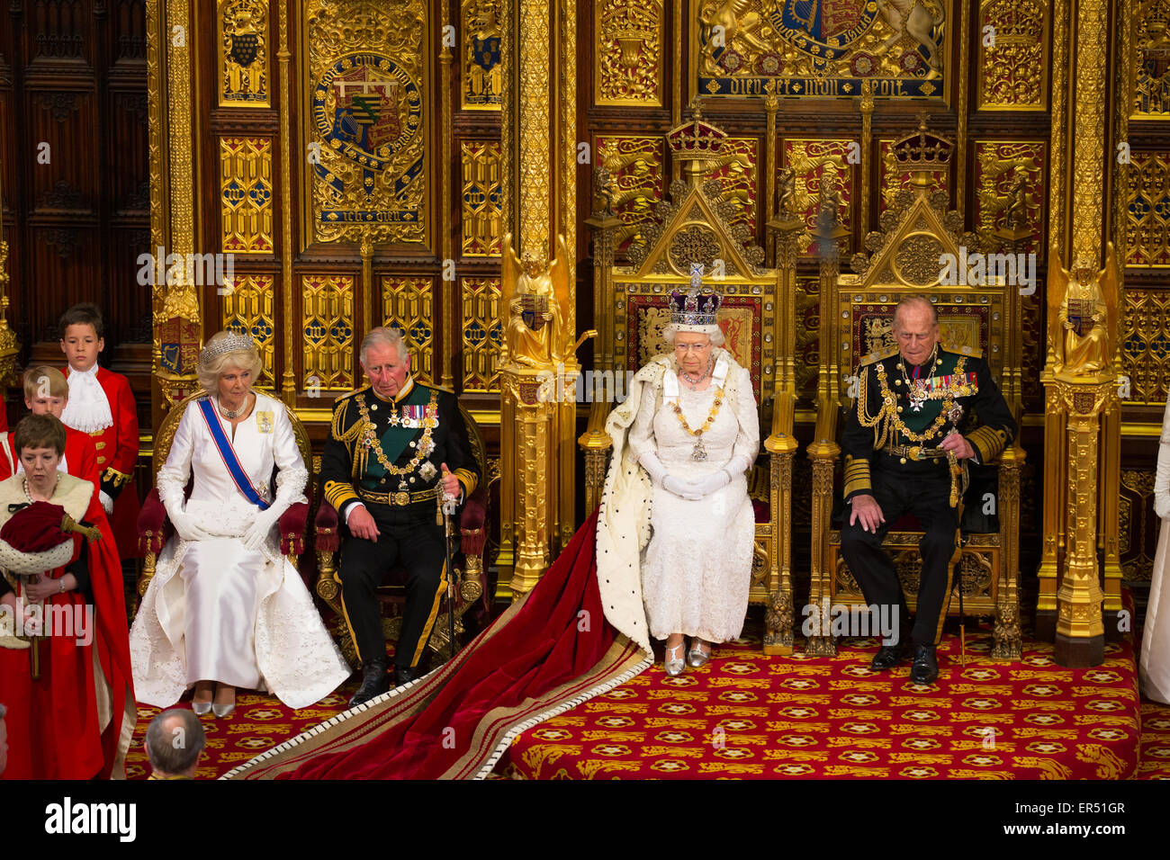 The State Opening of Parliament 2015 attended by Queen Elizabeth