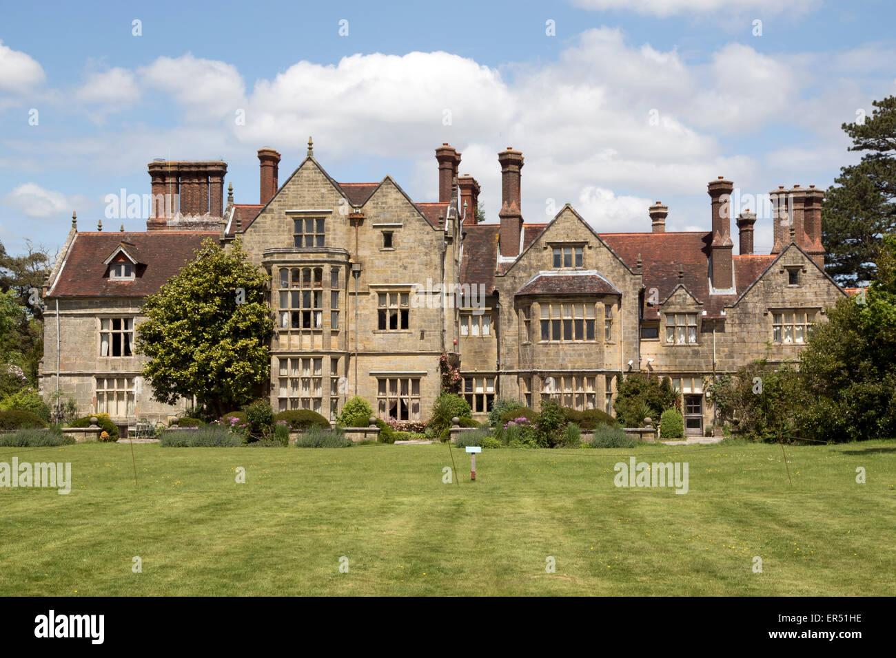 Borde Hill House in West Sussex from rear gardens Stock Photo