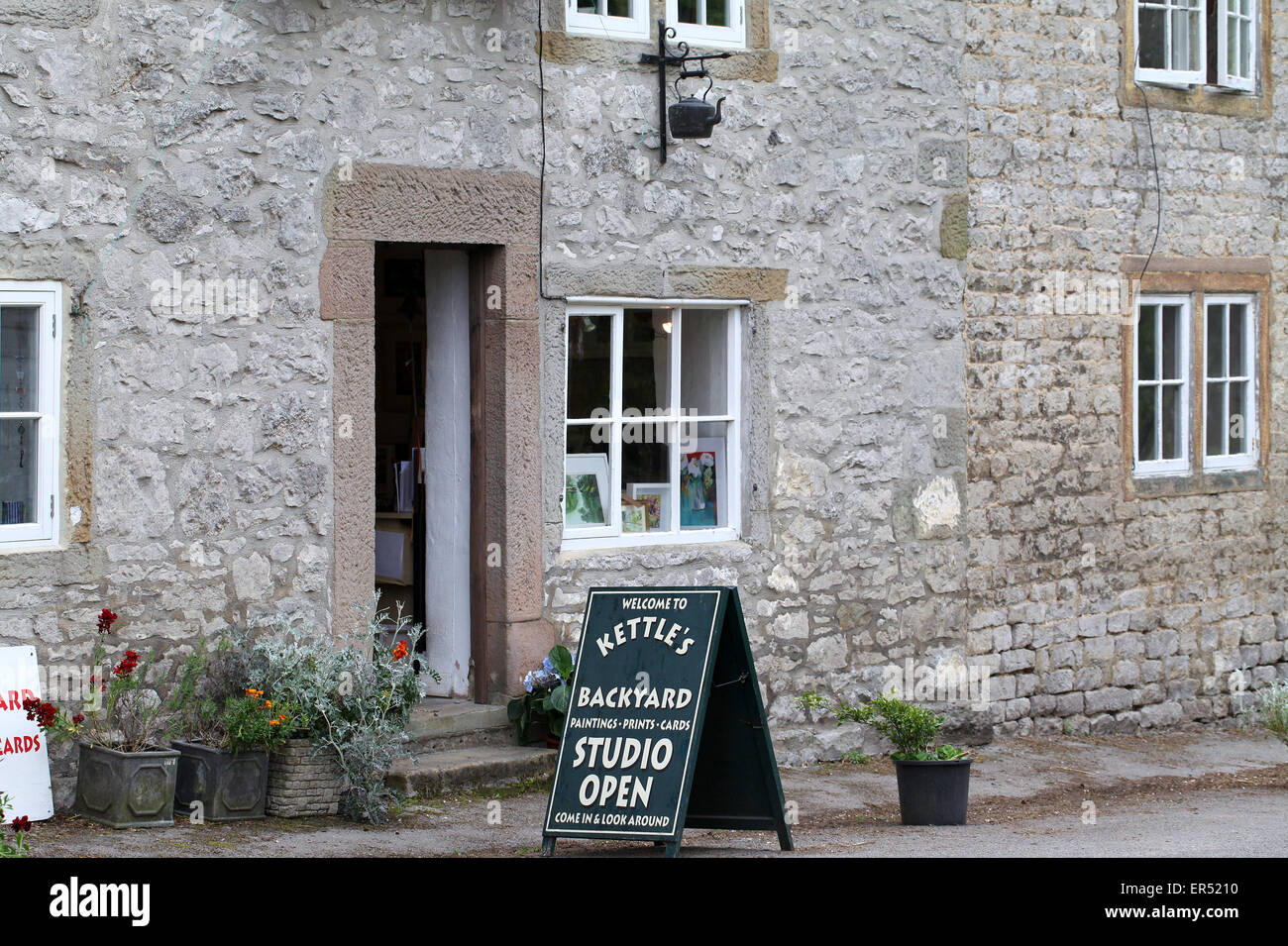 Artists studio in the pretty Peak District village of Middleton by
