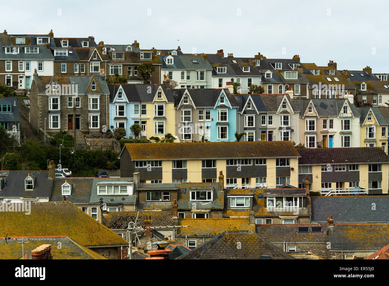 St. Ives houses Stock Photo Alamy