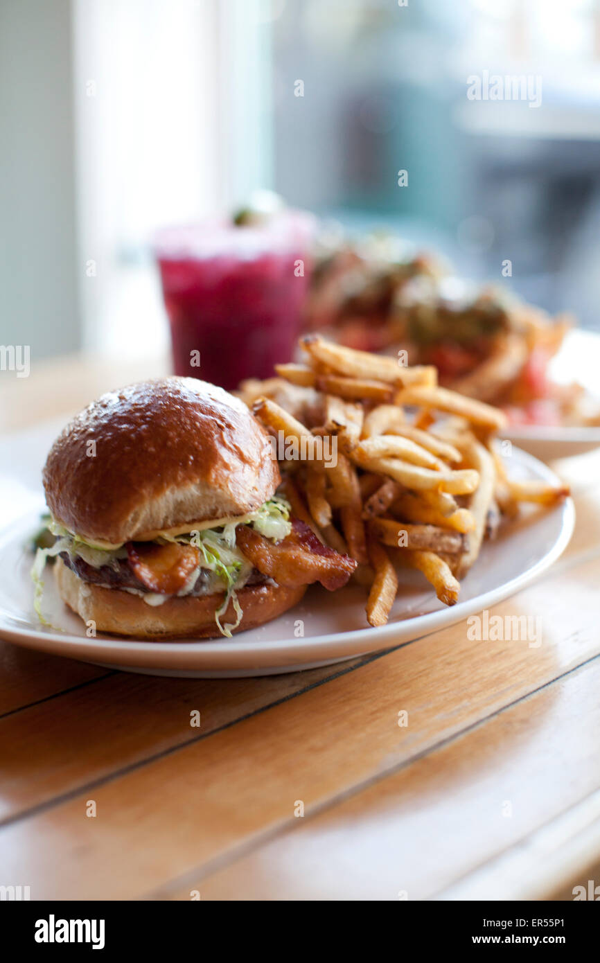 East Ender restaurant on Middle Street in Portland Maine Stock Photo Alamy