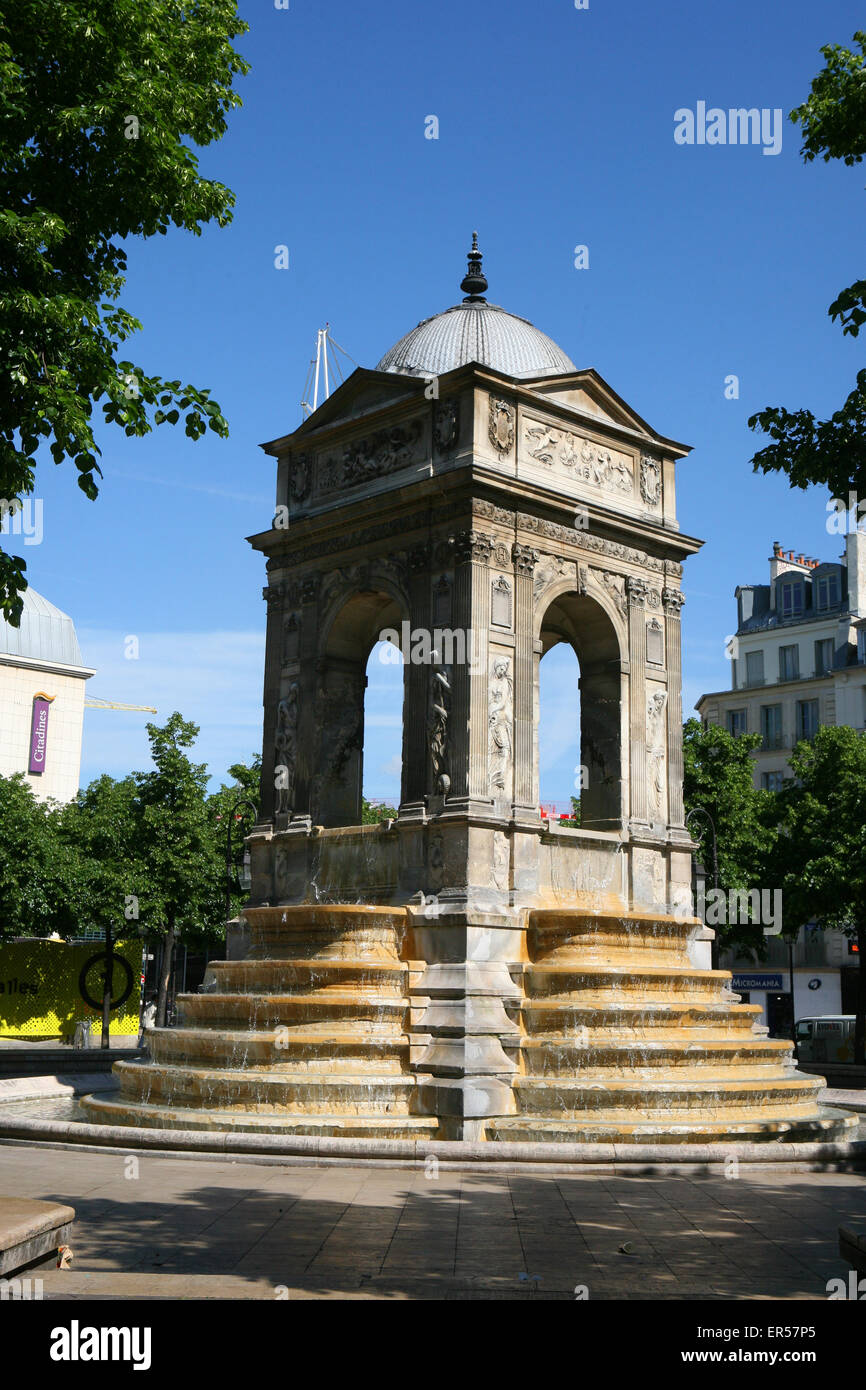 Fontaine des Innocents Fountain of the Innocents Stock Photo