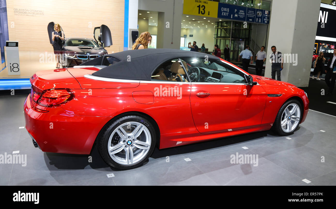ISTANBUL, TURKEY - MAY 21, 2015: BMW 6 Series in Istanbul Autoshow 2015 Stock Photo