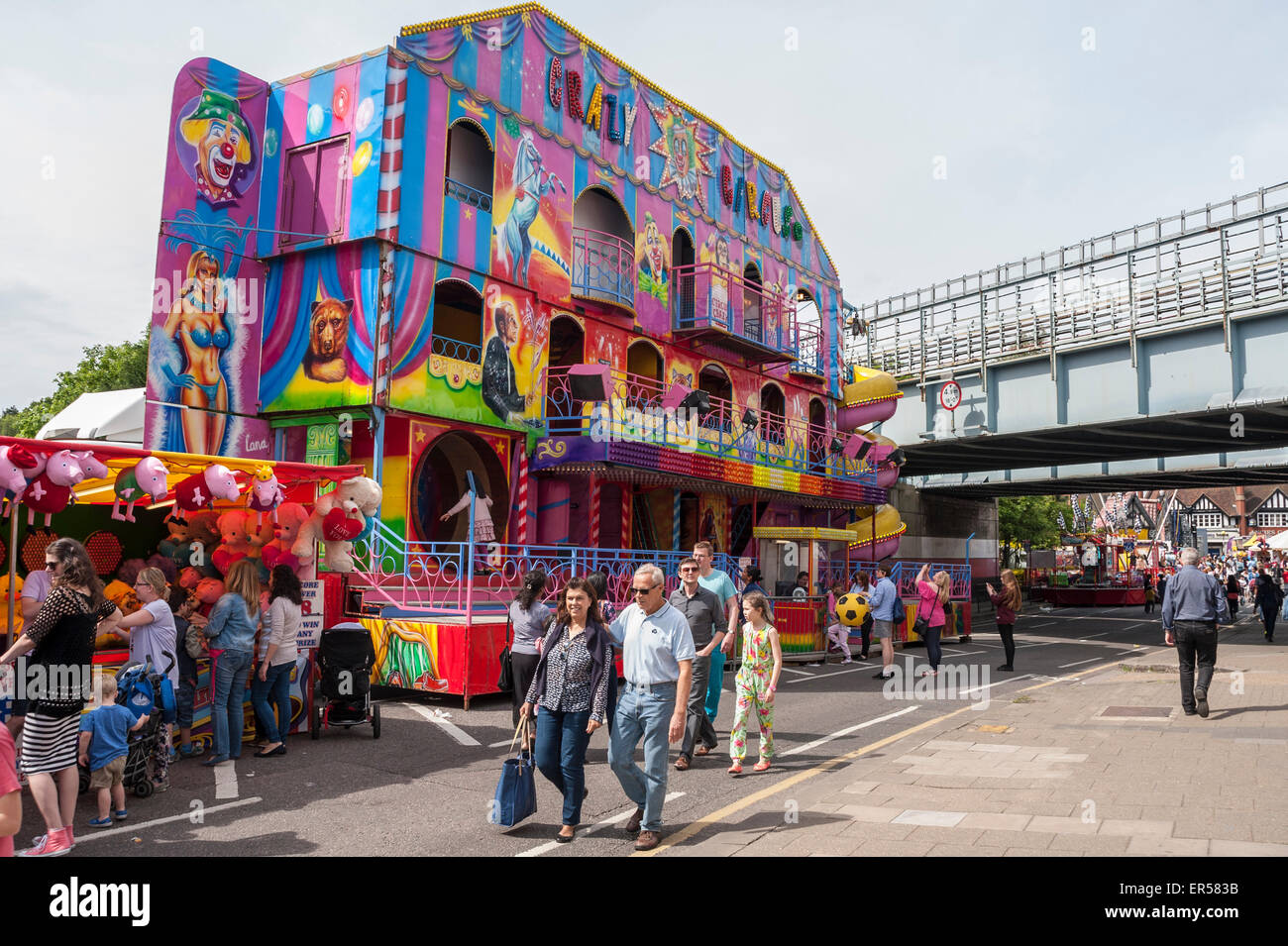 Pinner, London, UK. 27 May 2015. A crazy circus ride awaits, as