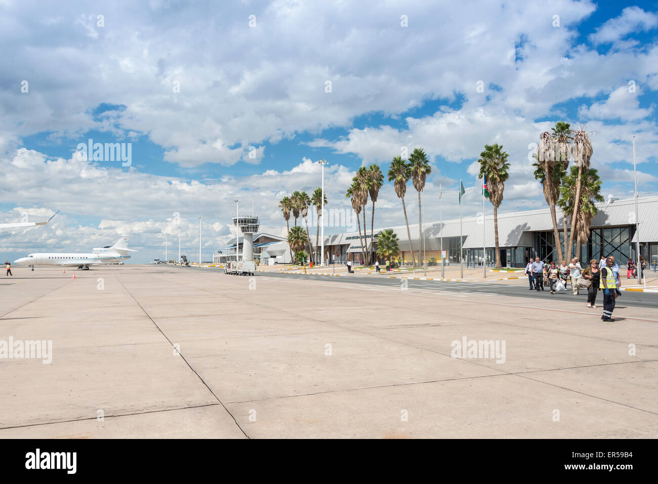 Hosea Kutako International Airport, Windhoek (Windhuk), Khomas Region, Republic of Namibia Stock Photo