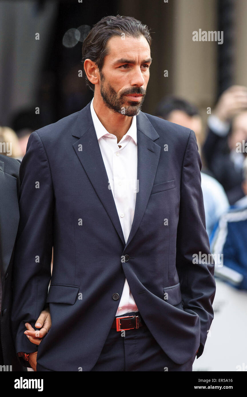 Robert Pirès attends the European premiere of SPY on 27/05/2015 at ODEON Leicester Square, London. . Picture by Julie Edwards Stock Photo