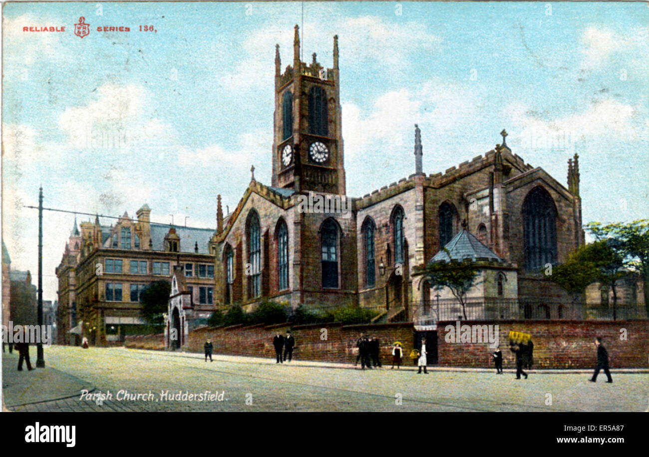 Parish Church, Huddersfield, Yorkshire, England. 1900s Stock Photo Alamy