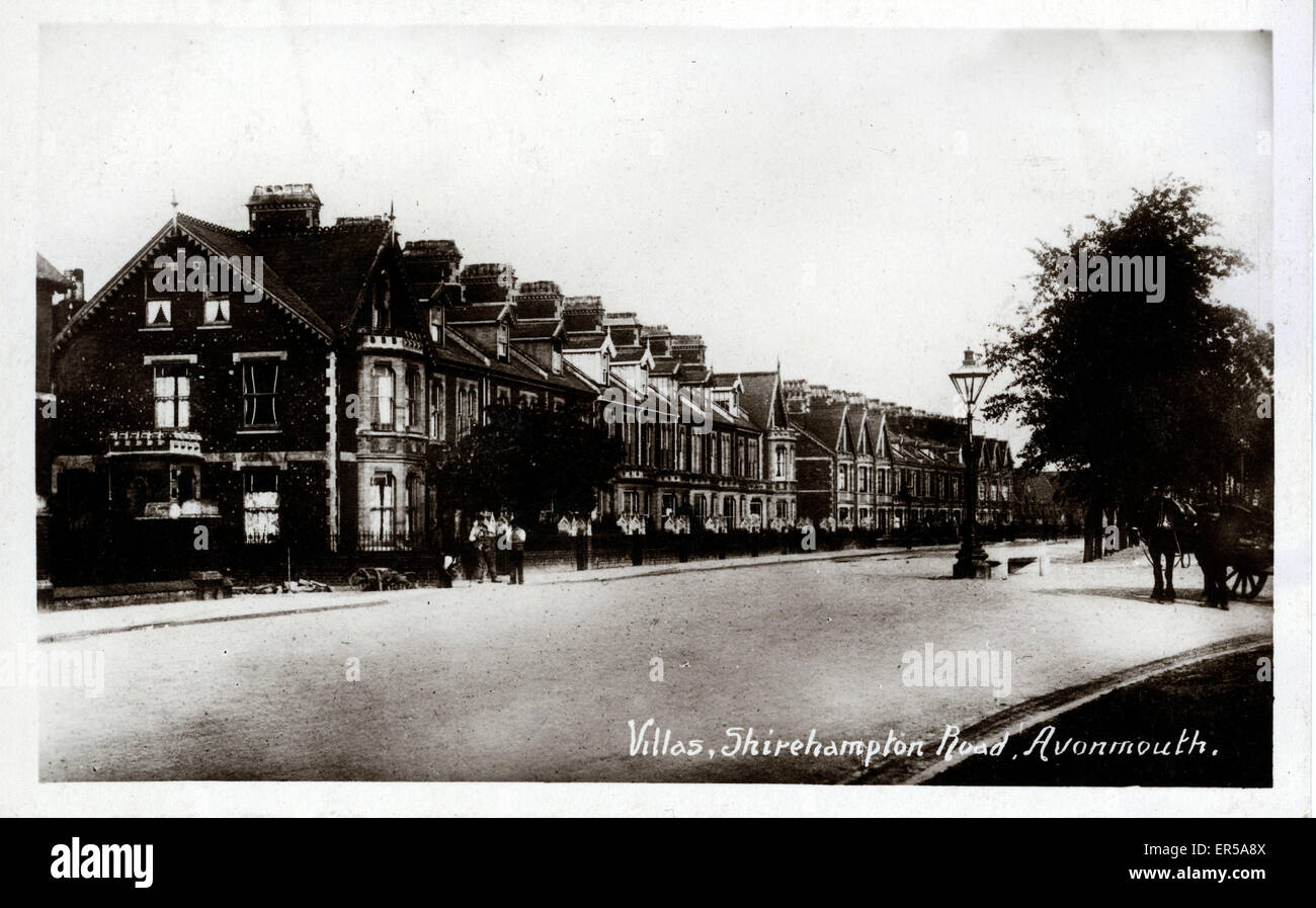 The Villas Shirehampton Road, Avonmouth, Bristol, Bristol County, England. 1910s Stock Photo