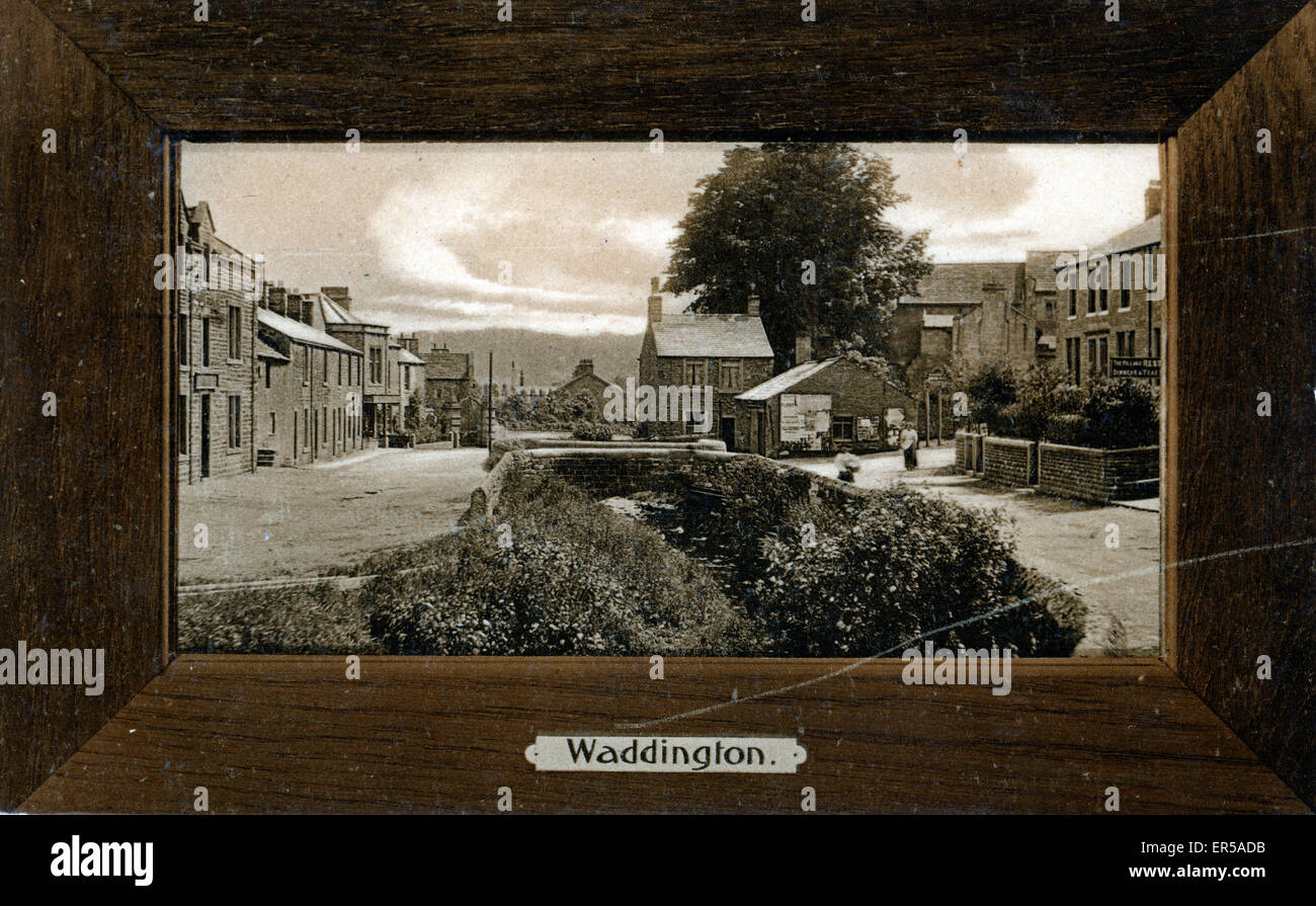 The Village, Waddington, Clitheroe, Lancashire, England.  1900s Stock Photo
