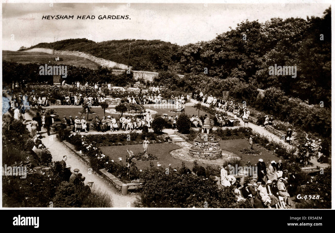 Heysham Head Gardens, Morecambe, Lancashire, England. 1938 Stock Photo