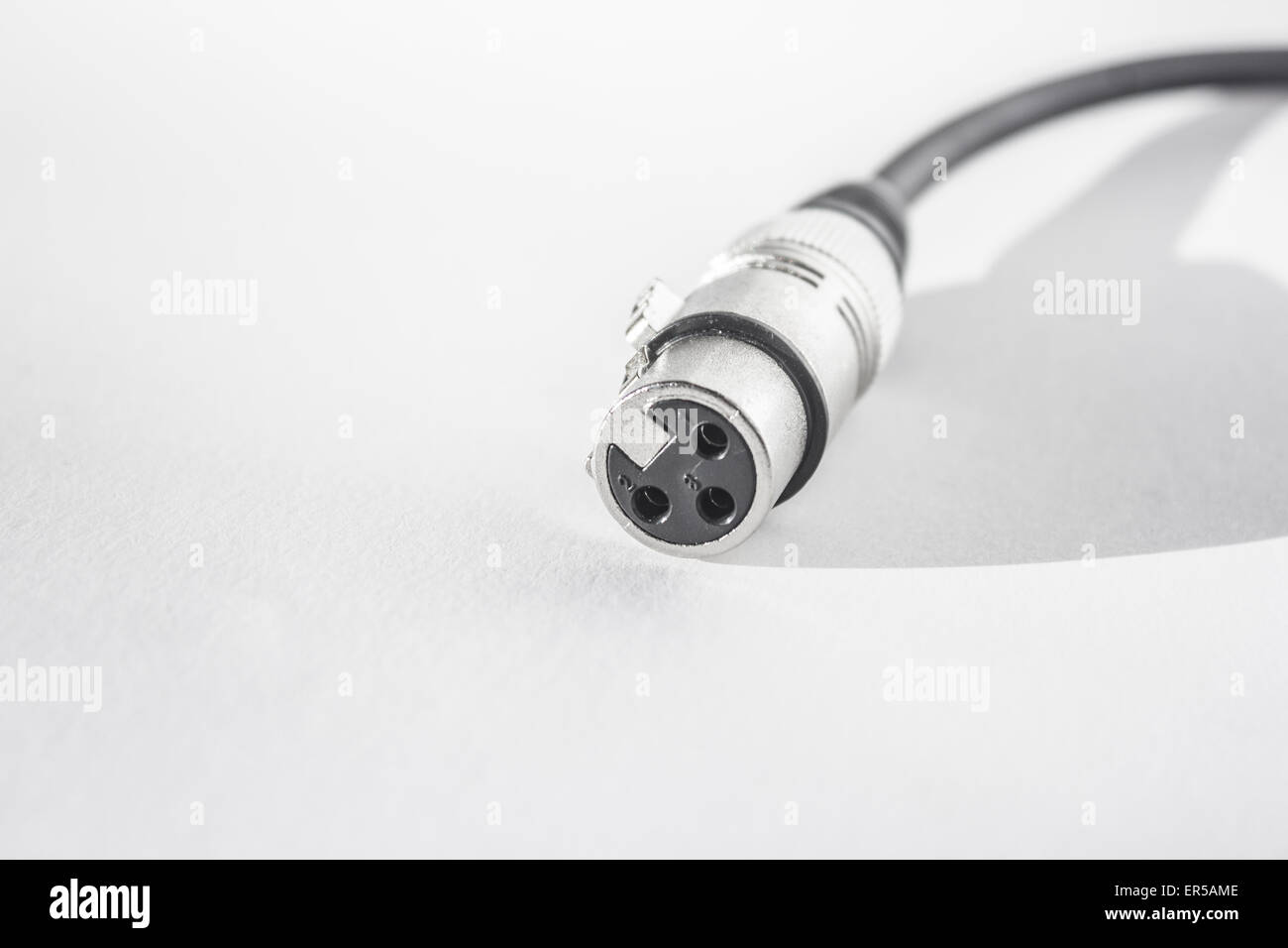 XLR cables and connections details. Poster background Stock Photo - Alamy