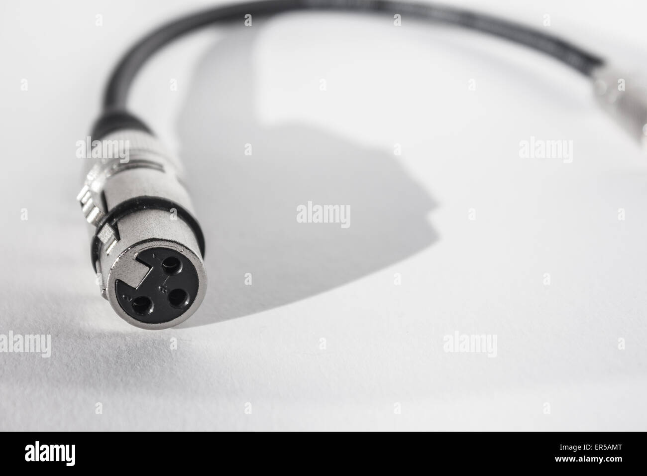 XLR cables and connections details. Poster background Stock Photo - Alamy