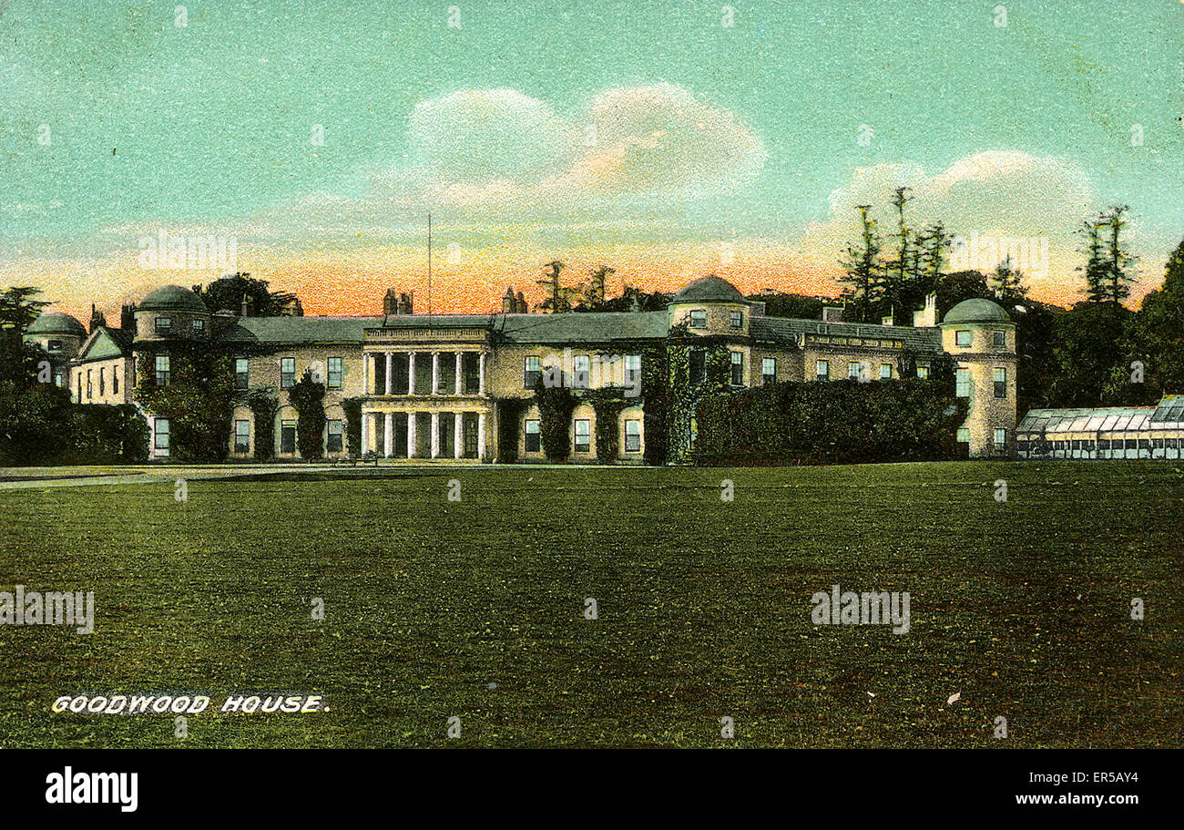 Goodwood House, Goodwood, Chichester, Sussex, England. 1900s Stock ...