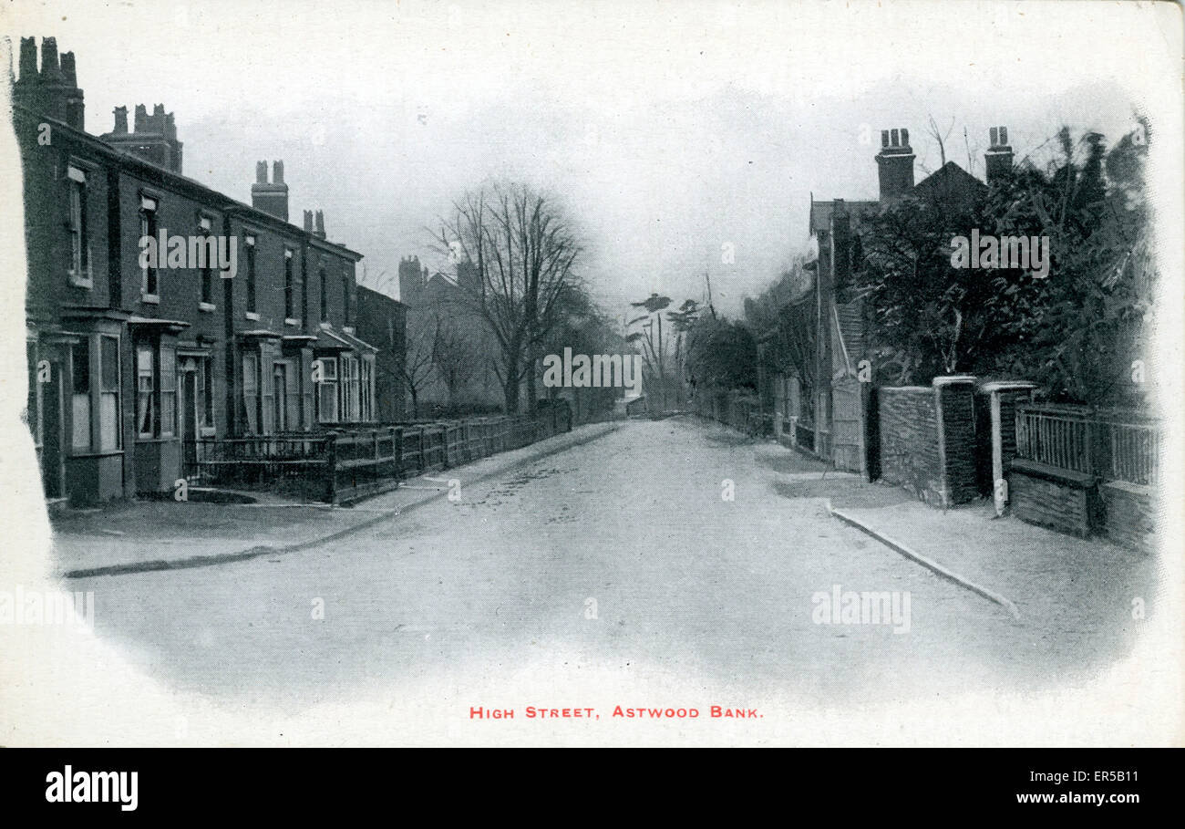 High Street, Astwood Bank, Redditch, Worcestershire, England. 1900s